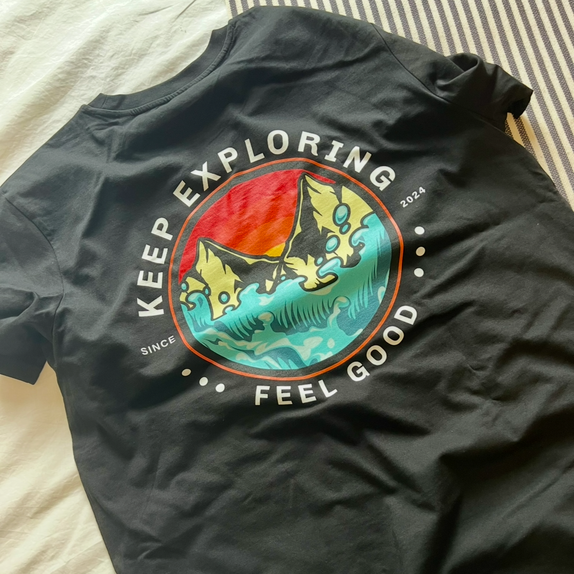 Keep Exploring T-Shirt | Unisex T-shirt | Retro Graphic | 100% Organic Cotton