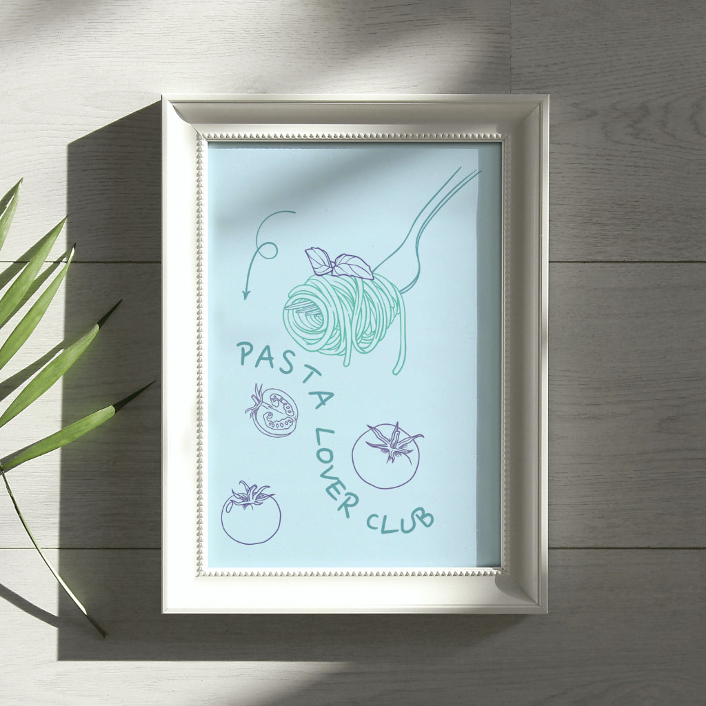 Pasta Lovers Club - Home Essential Art Poster Prints