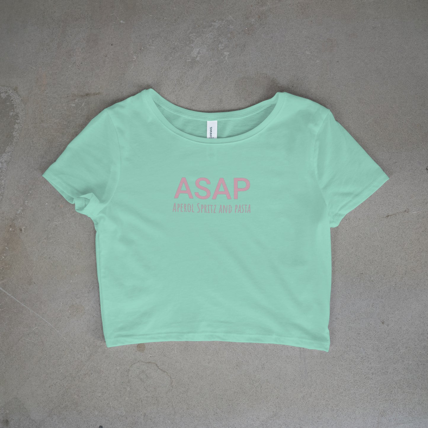 Aperol Spritz and Pasta Crop Top - Pink