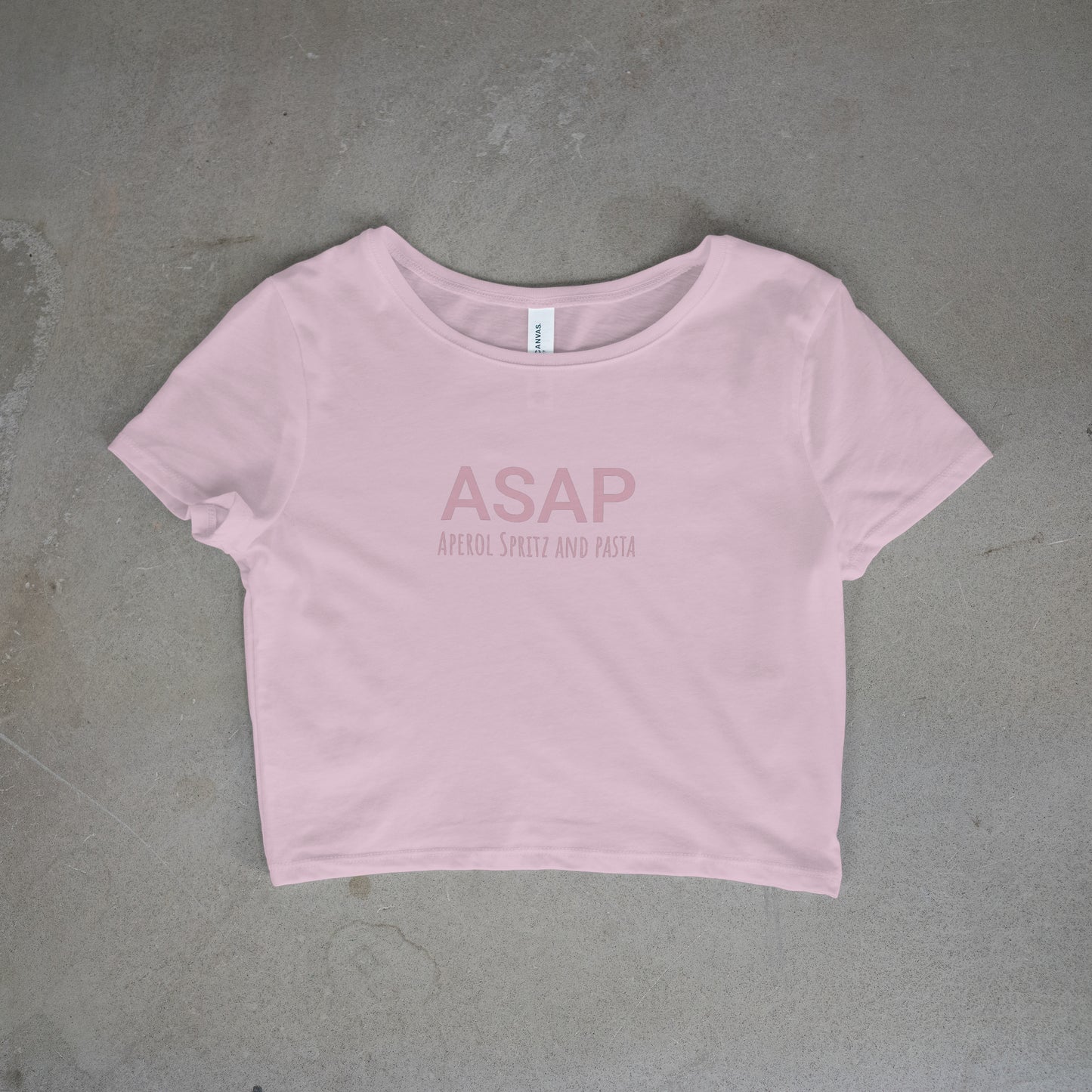 Aperol Spritz and Pasta Crop Top - Pink