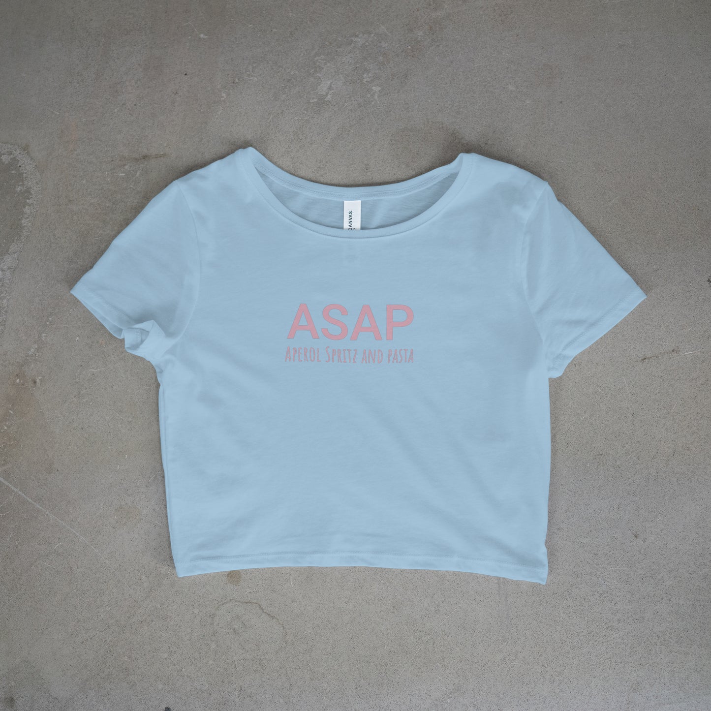 Aperol Spritz and Pasta Crop Top - Pink