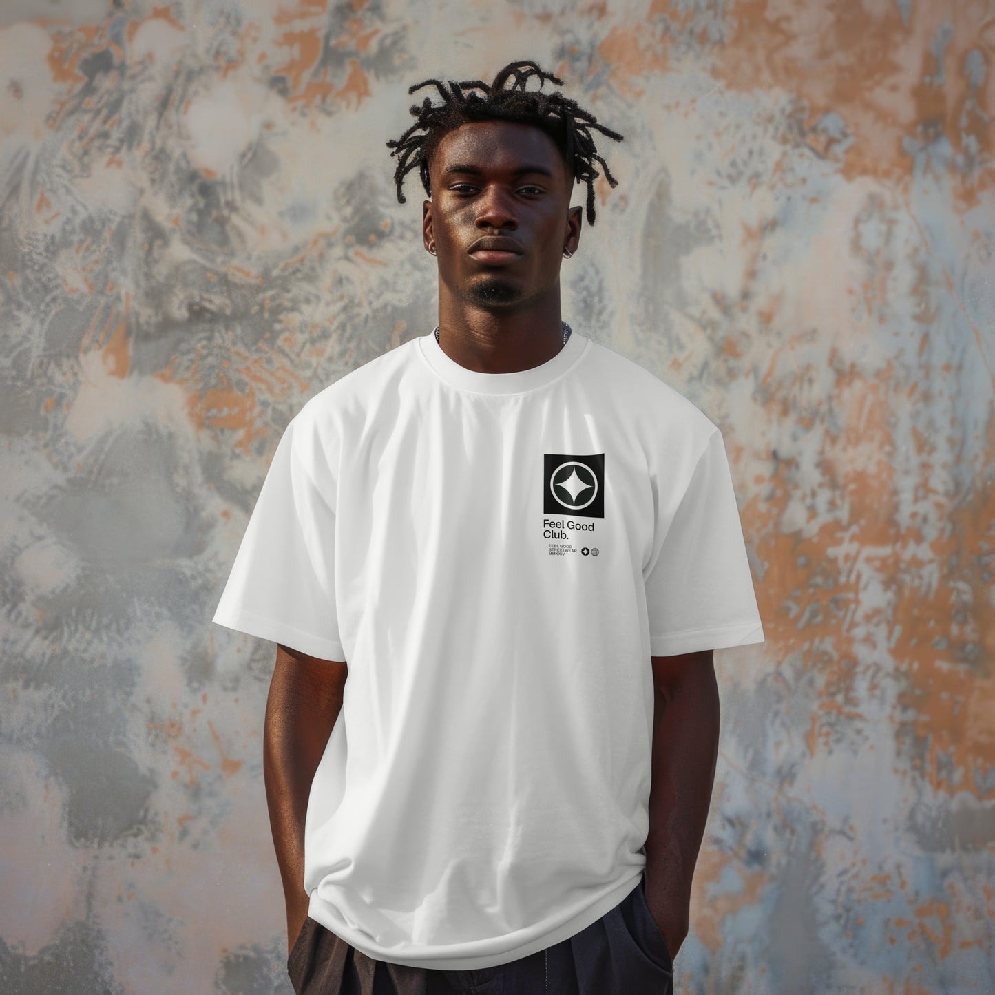 Feel Good Club - Oversized Organic Cotton Graphic T-shirt