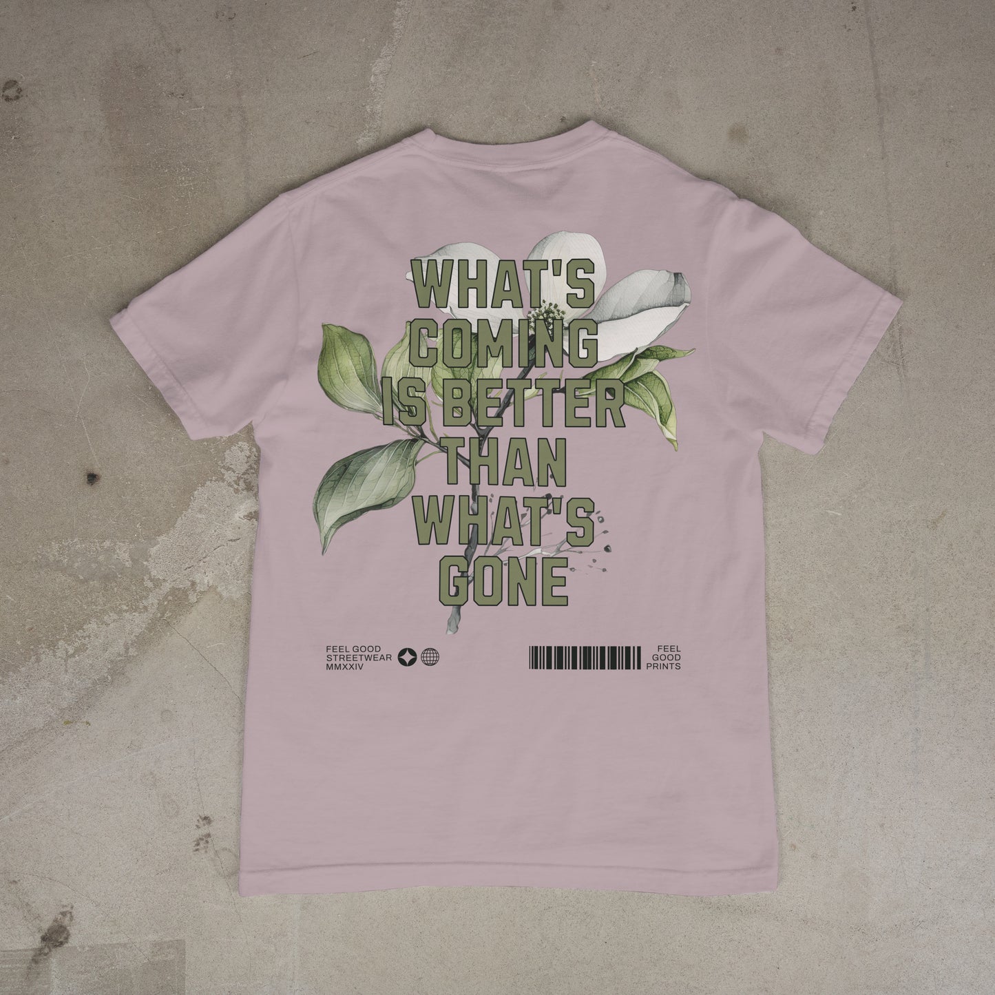 What's Coming Is Better Than What's Gone - Oversized Organic Cotton Graphic T-shirt