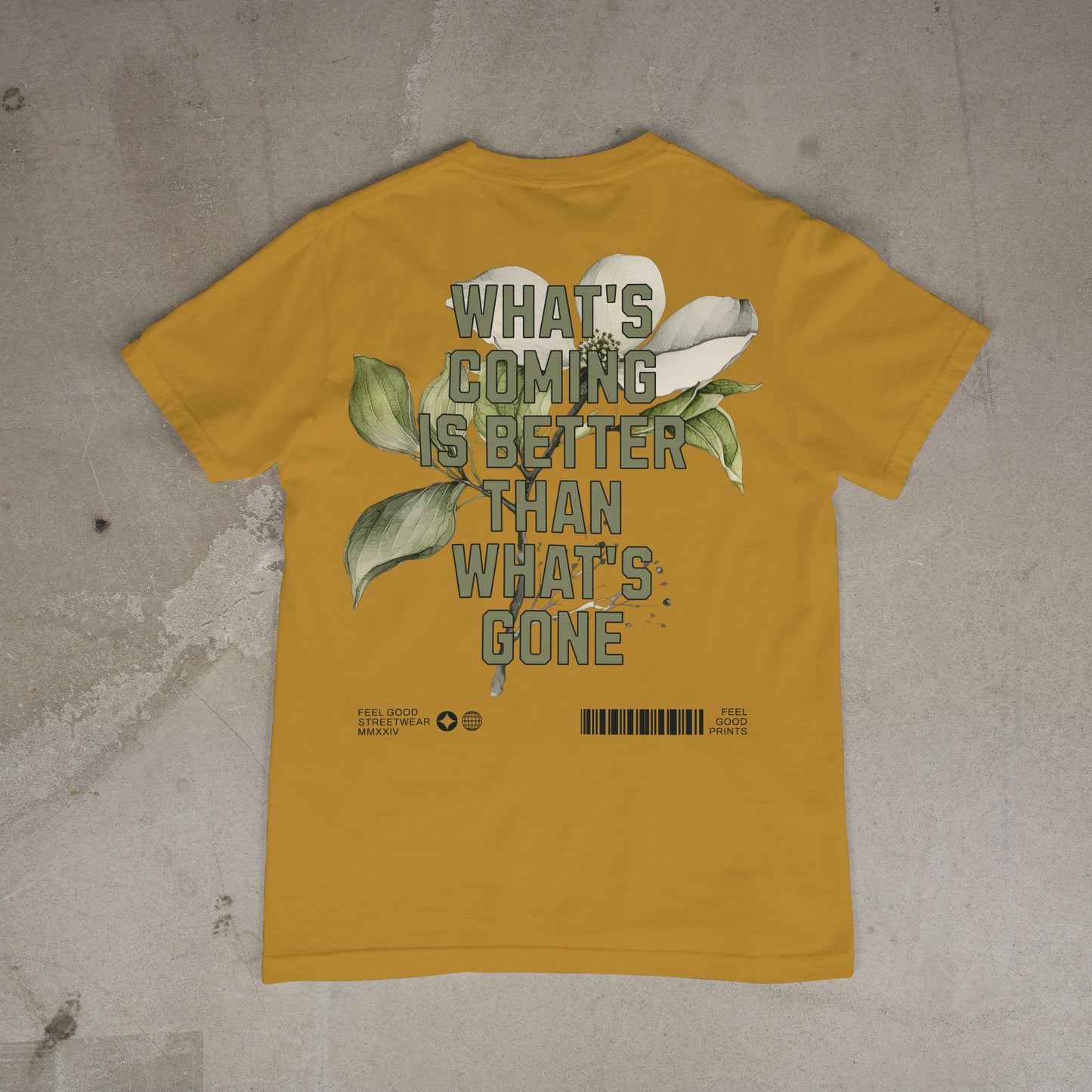What's Coming Is Better Than What's Gone - Oversized Organic Cotton Graphic T-shirt
