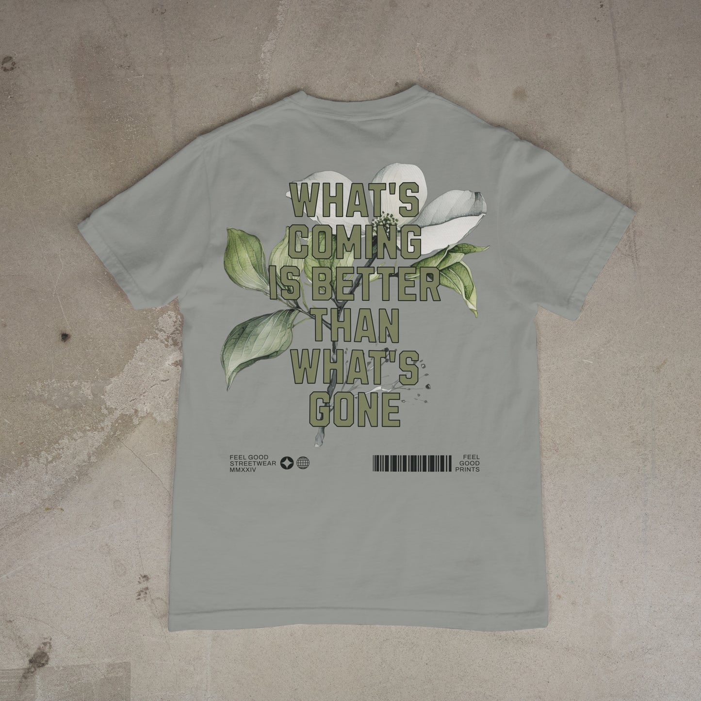 What's Coming Is Better Than What's Gone - Oversized Organic Cotton Graphic T-shirt