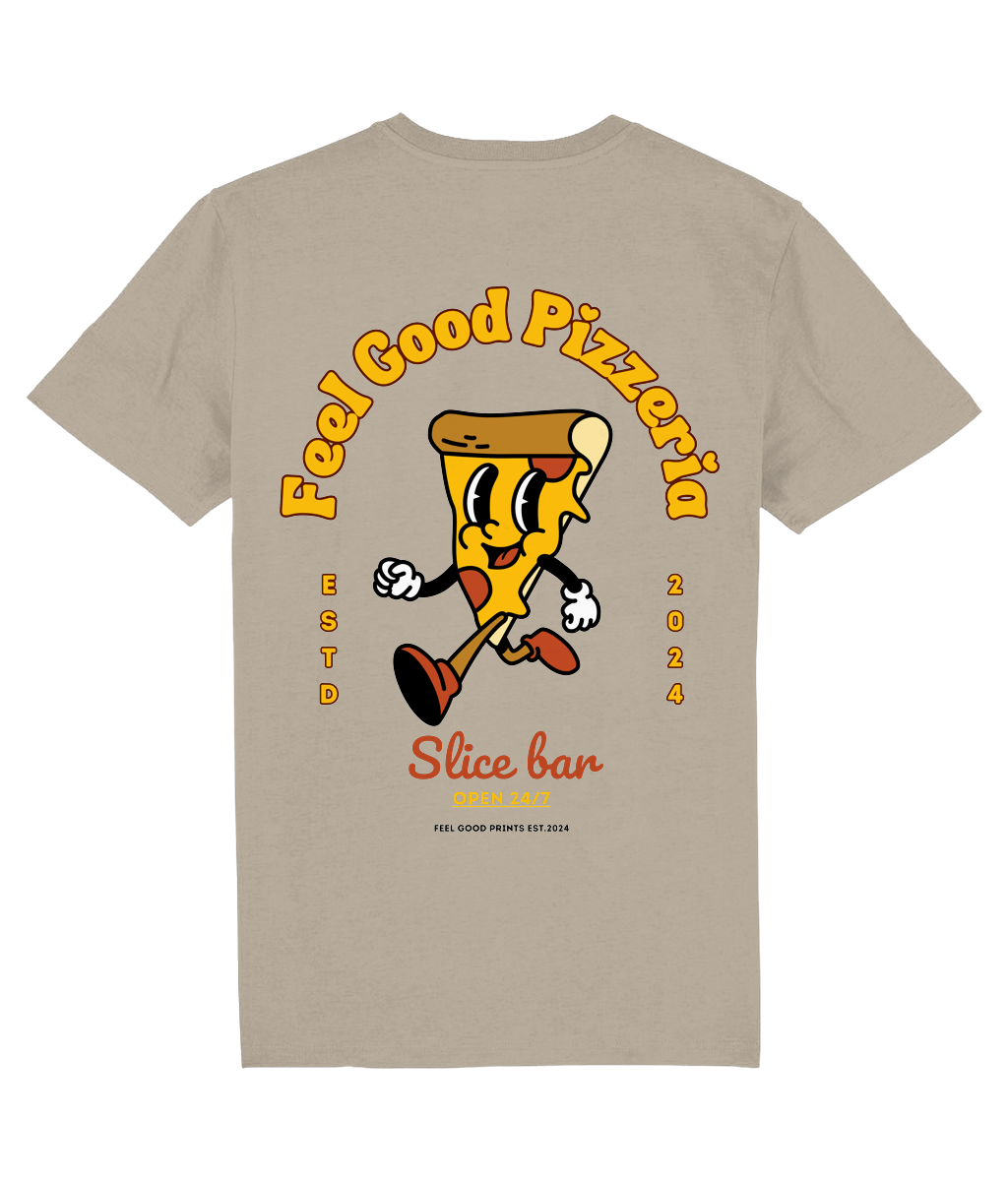 Pizza T-Shirt | Unisex T-shirt | Retro Graphic | 100% Organic Cotton