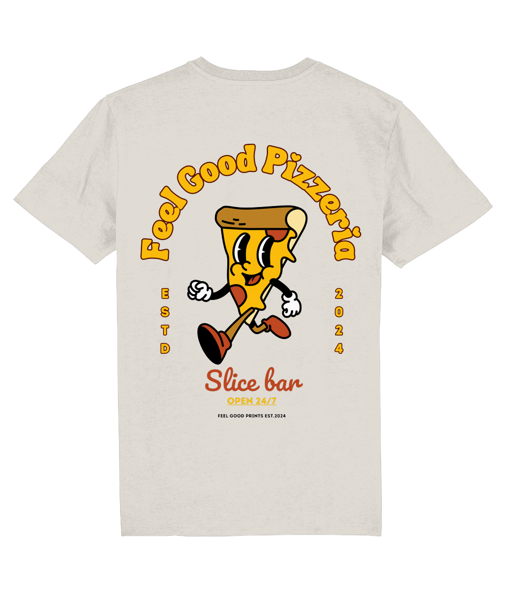 Pizza T-Shirt | Unisex T-shirt | Retro Graphic | 100% Organic Cotton