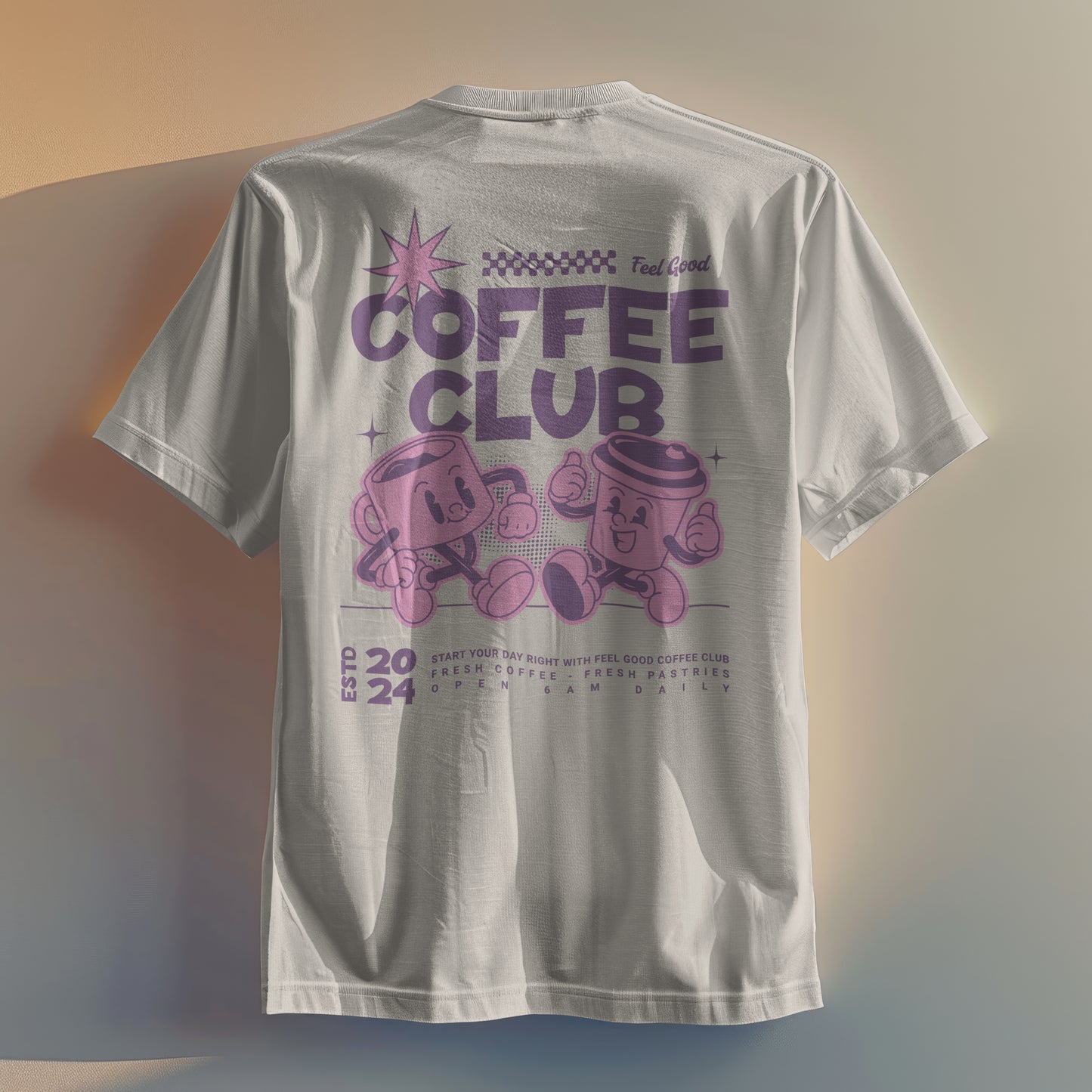 Coffee T Shirt | Unisex T-shirt | Retro Graphic | 100% Organic Cotton
