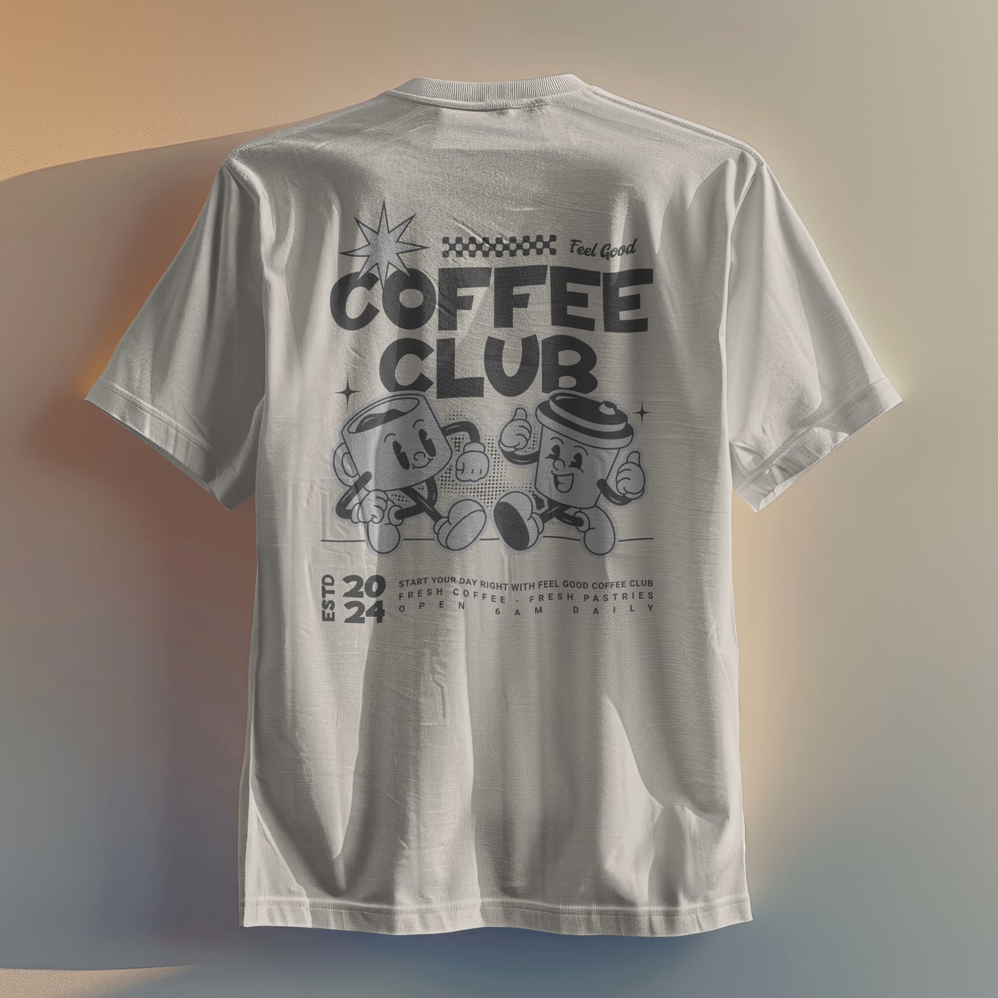 Coffee T Shirt | Unisex T-shirt | Retro Graphic | 100% Organic Cotton