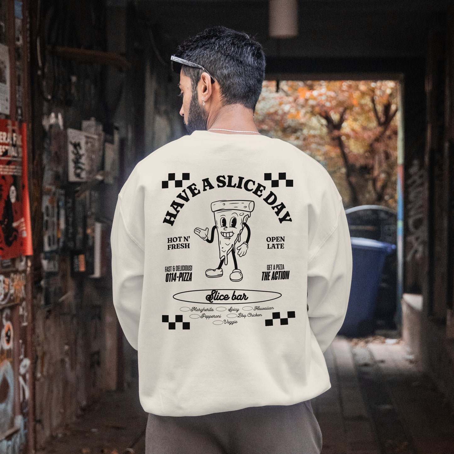 Have A Slice Day Unisex Sweatshirt Black