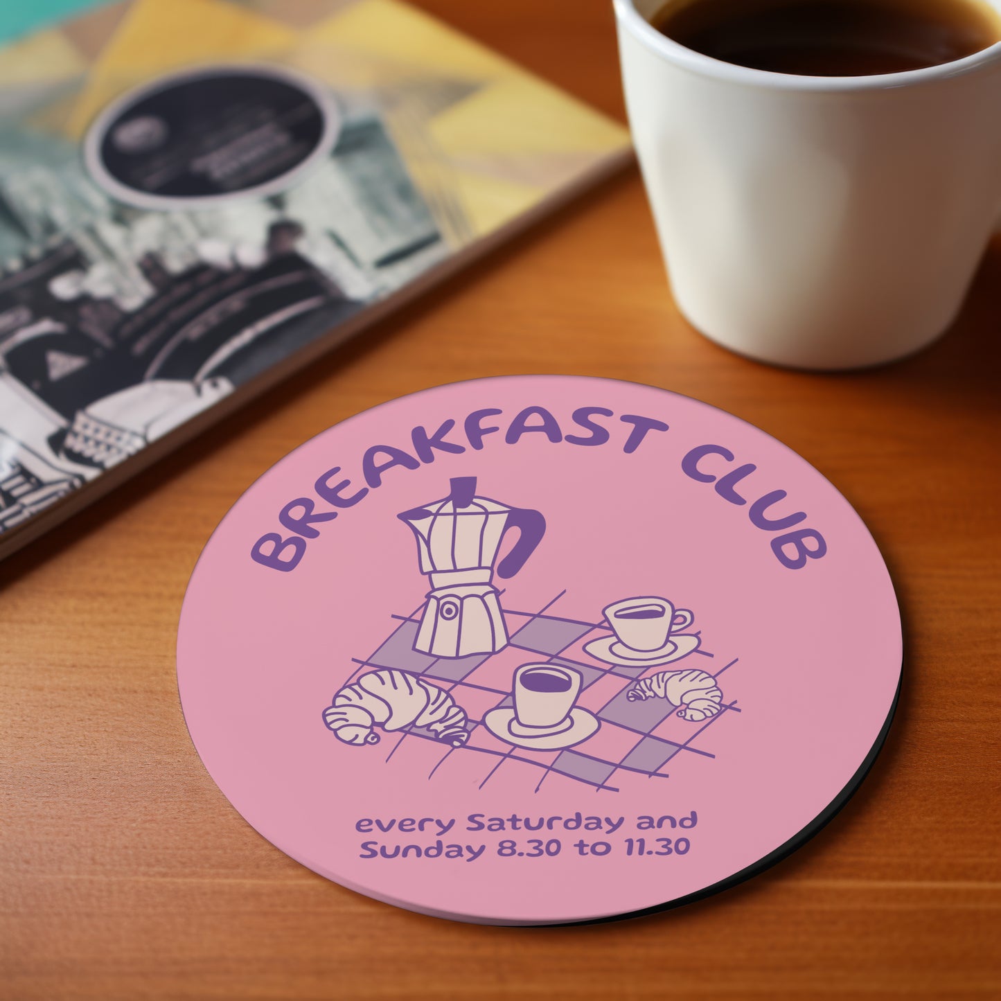 Breakfast Club Drinks Coaster | Home and Office | Tableware Accessories