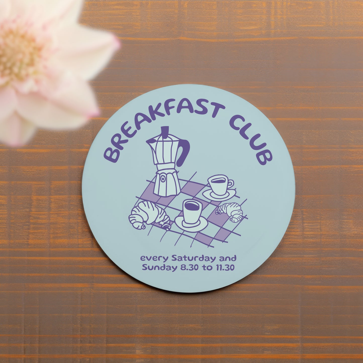 Breakfast Club Drinks Coaster | Home and Office | Tableware Accessories