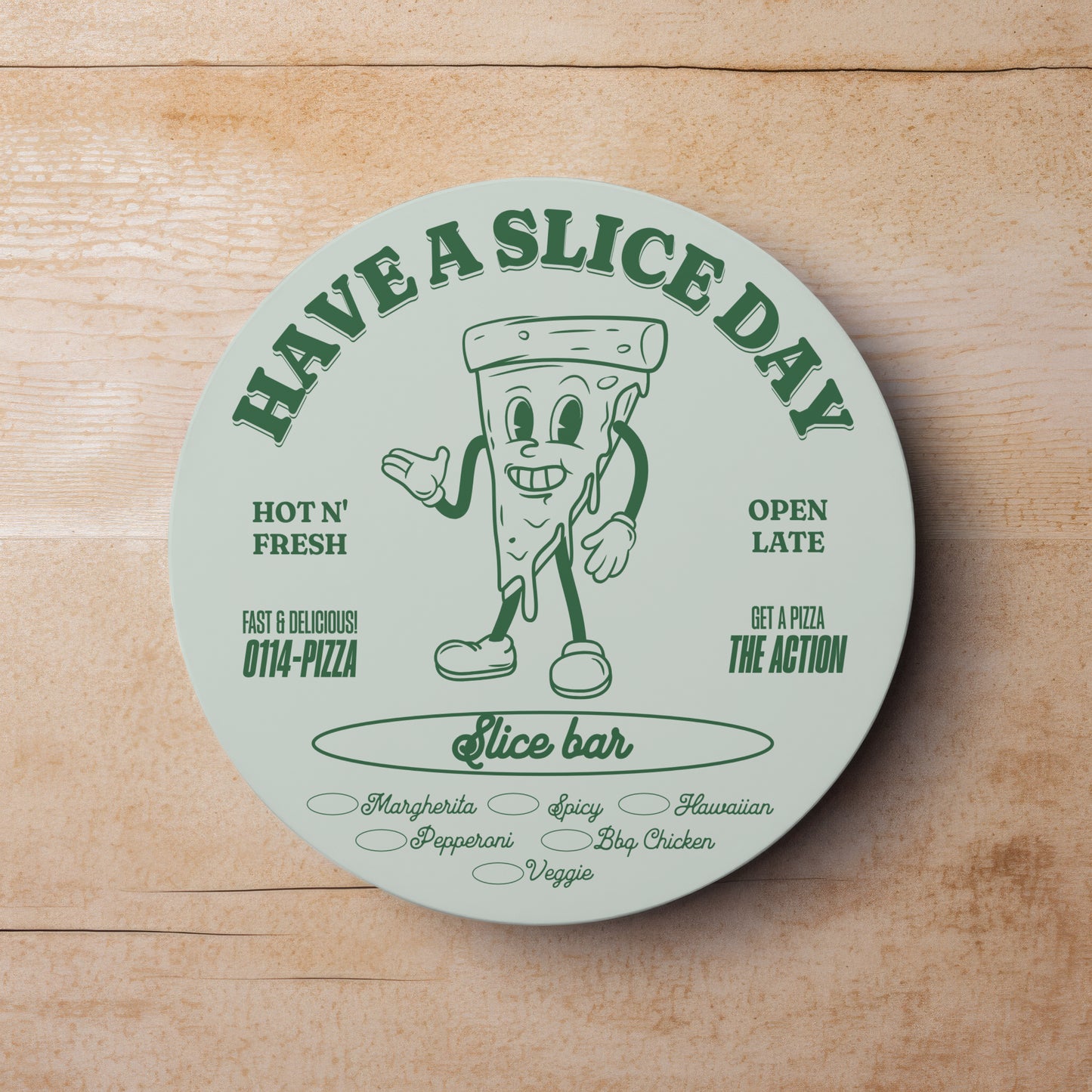 Pizza Slice Drinks Coaster | Home and Office | Tableware Accessories