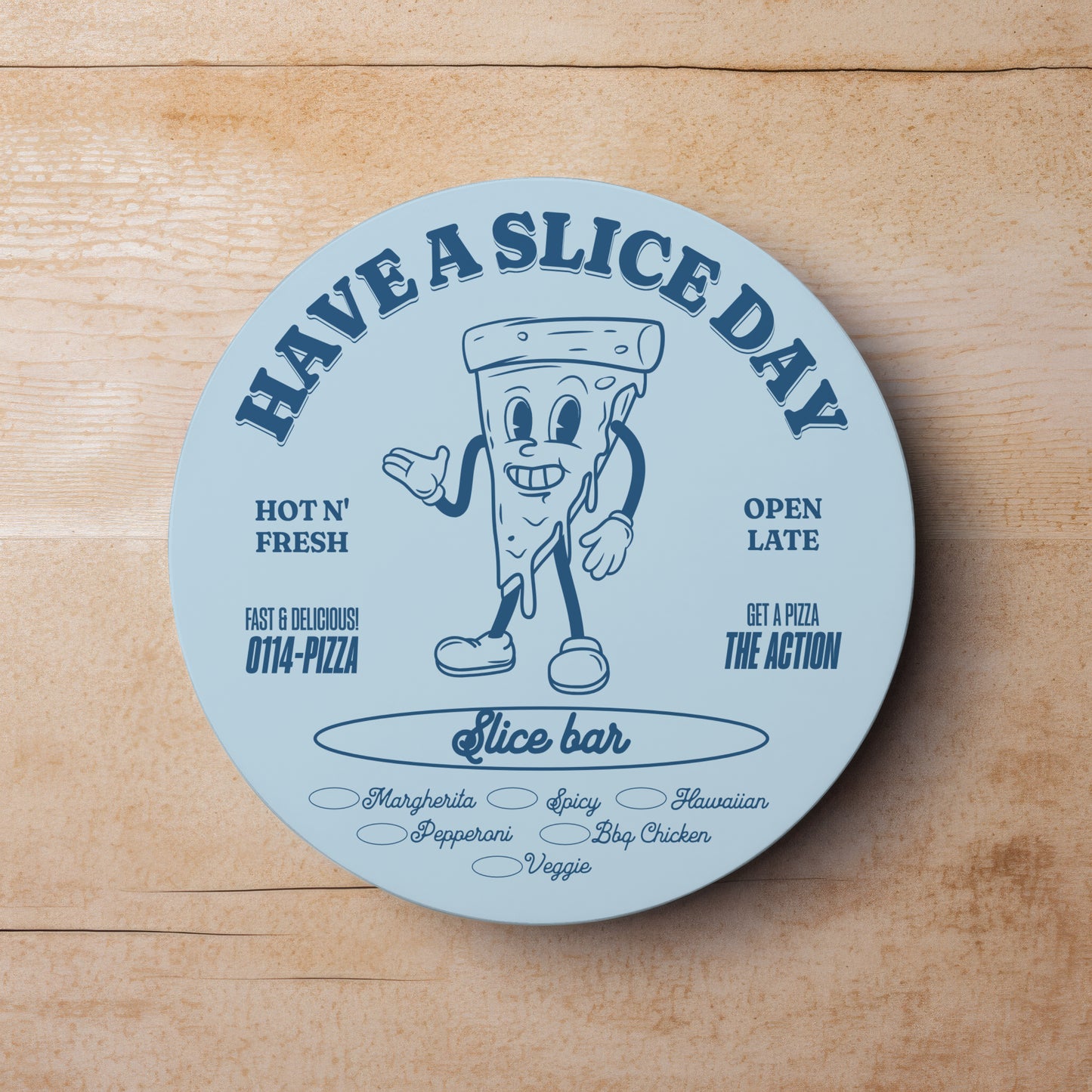 Pizza Slice Drinks Coaster | Home and Office | Tableware Accessories
