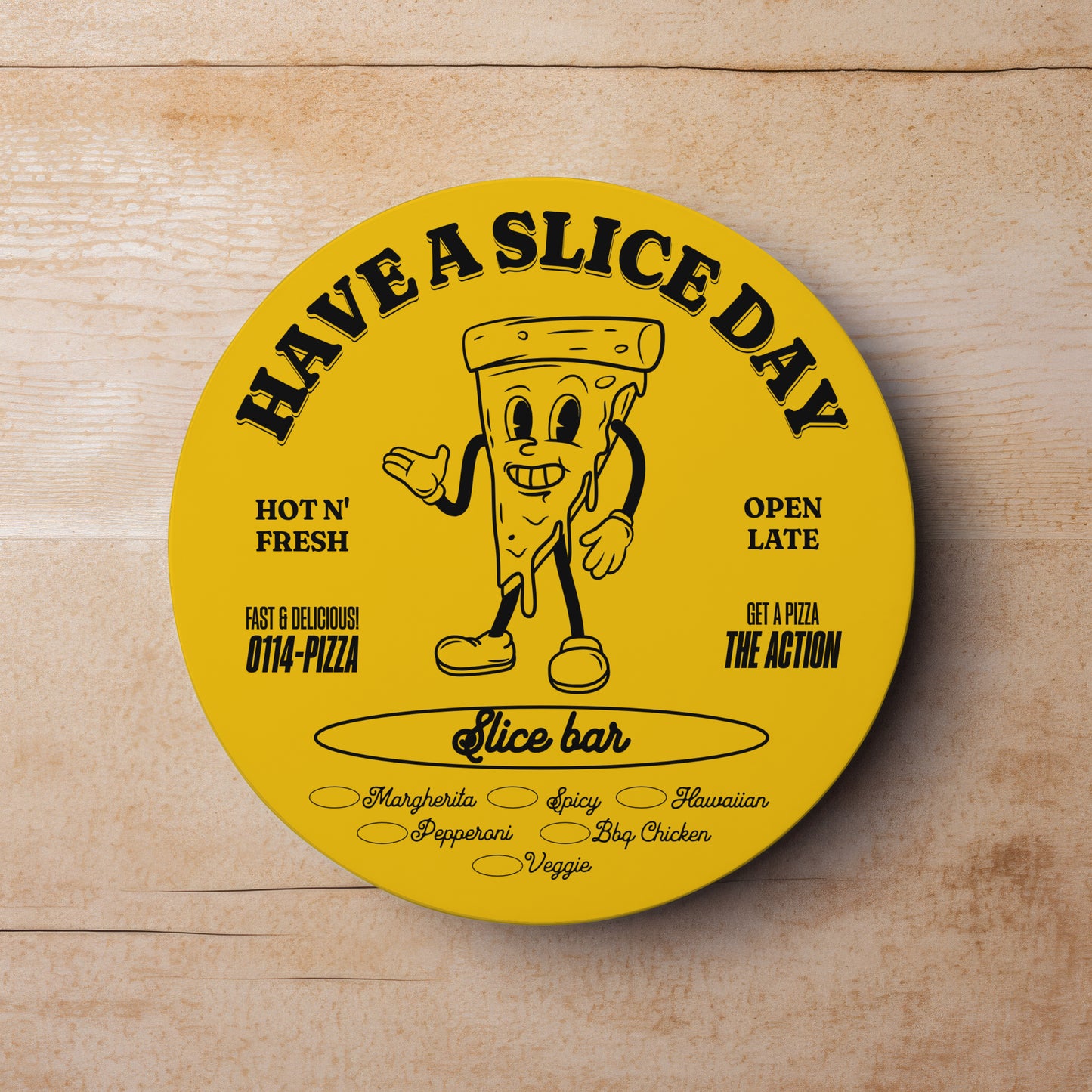 Pizza Slice Drinks Coaster | Home and Office | Tableware Accessories