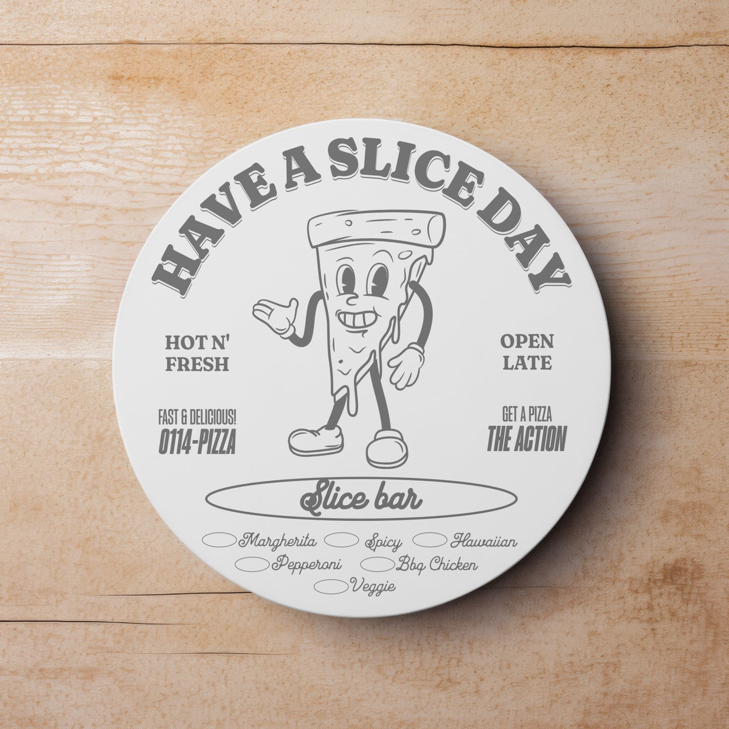Pizza Slice Drinks Coaster | Home and Office | Tableware Accessories
