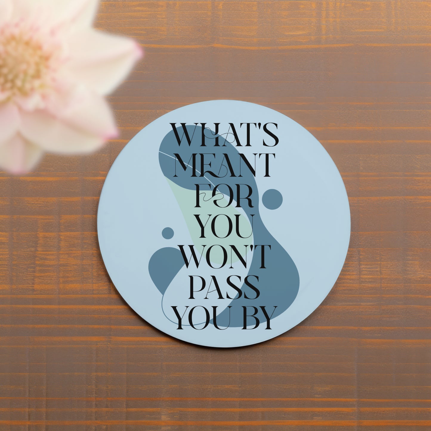 Positive Abstract Drinks Coaster | Home and Office | Tableware Accessories