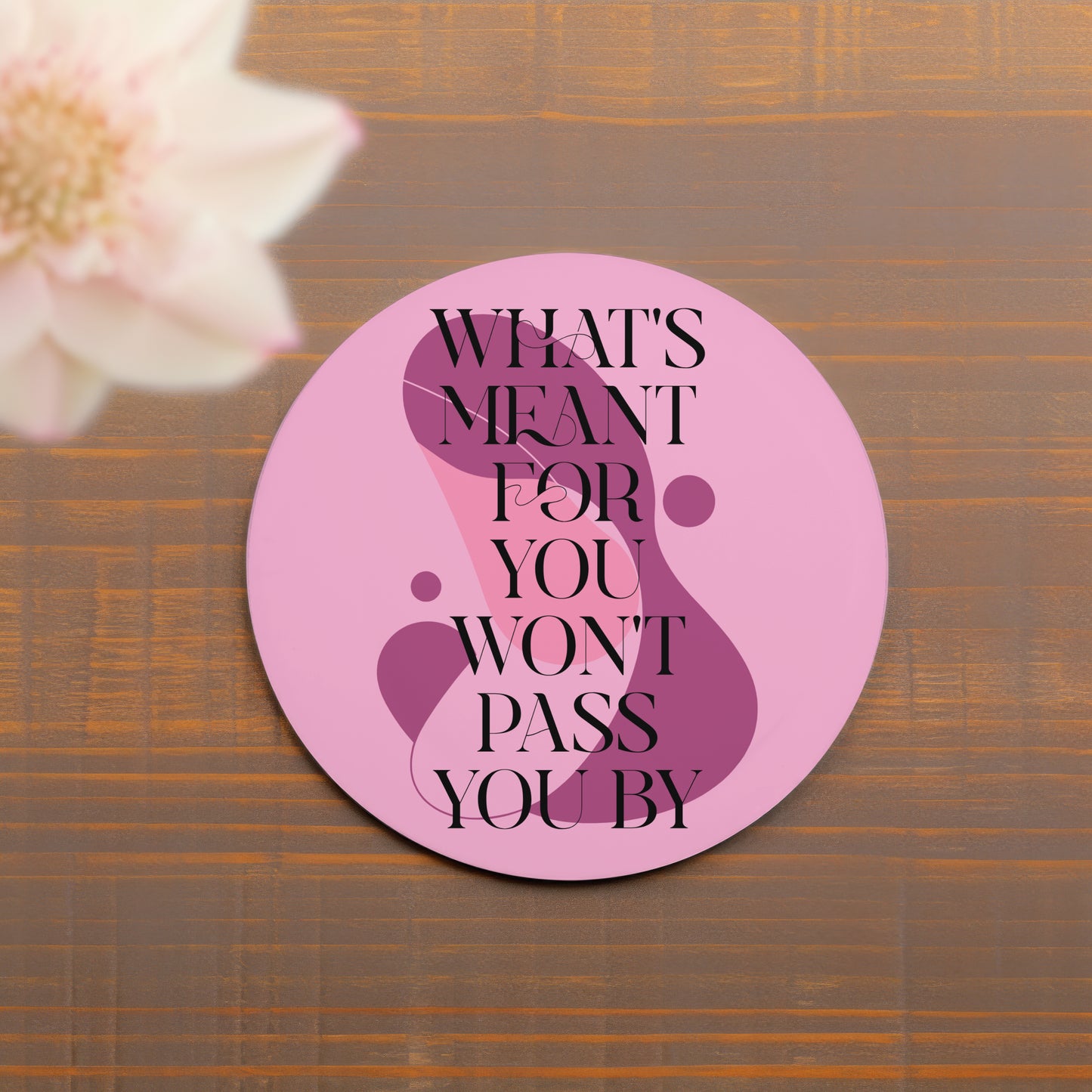 Positive Abstract Drinks Coaster | Home and Office | Tableware Accessories