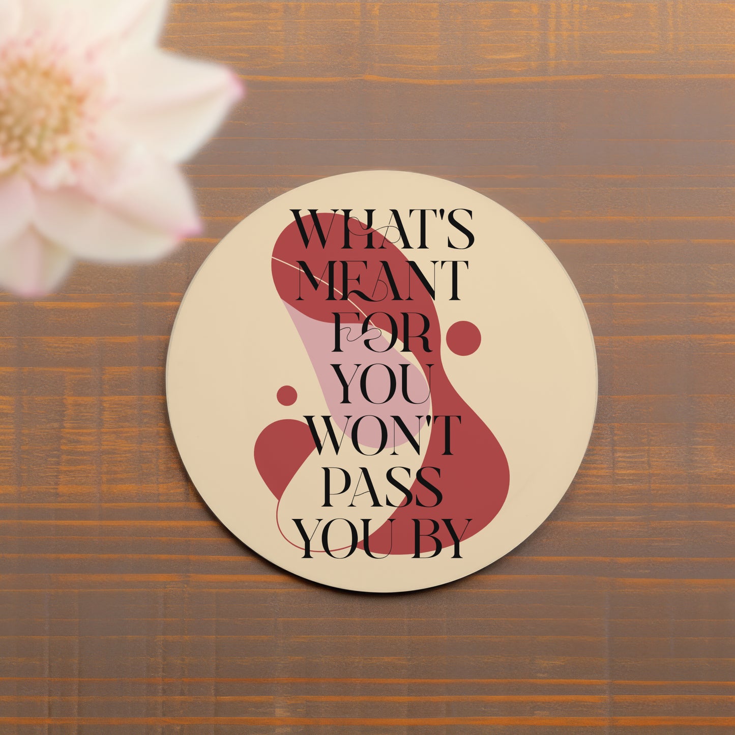 Positive Abstract Drinks Coaster | Home and Office | Tableware Accessories