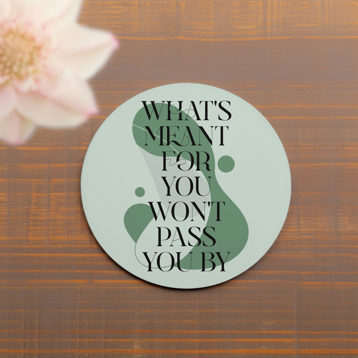 Positive Abstract Drinks Coaster | Home and Office | Tableware Accessories