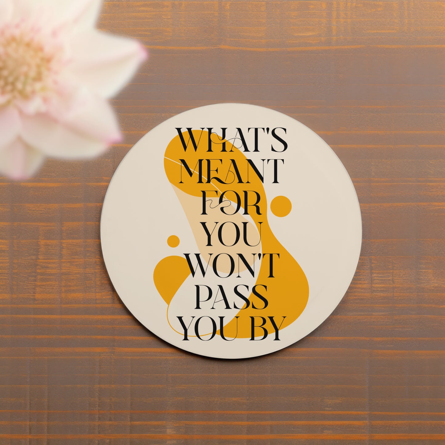 Positive Abstract Drinks Coaster | Home and Office | Tableware Accessories