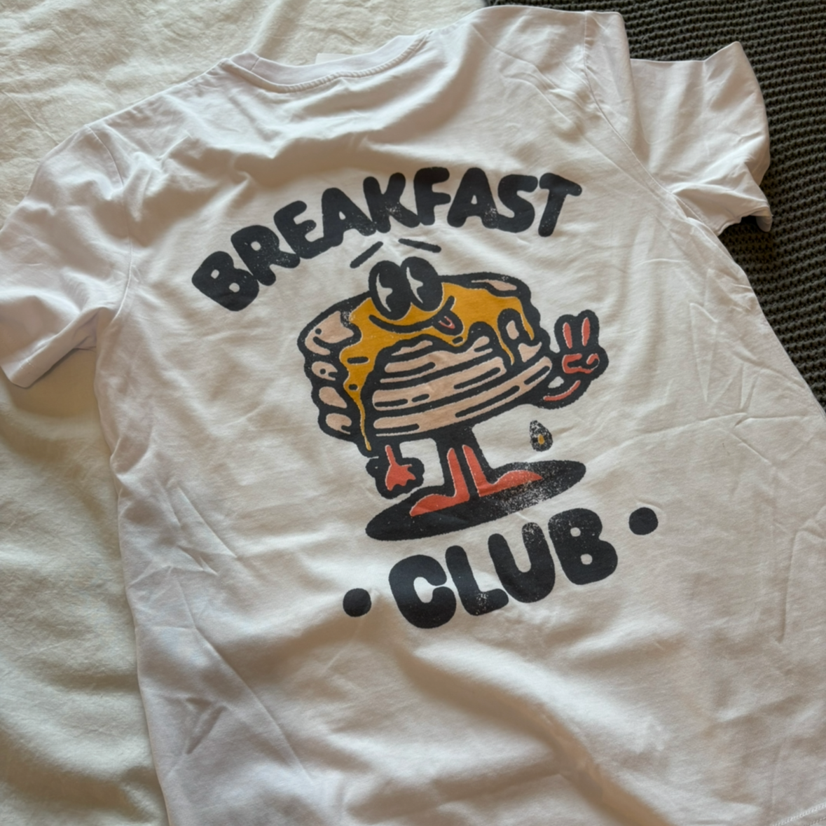 Breakfast T Shirt | Unisex T-shirt | Retro Graphic | 100% Organic Cotton