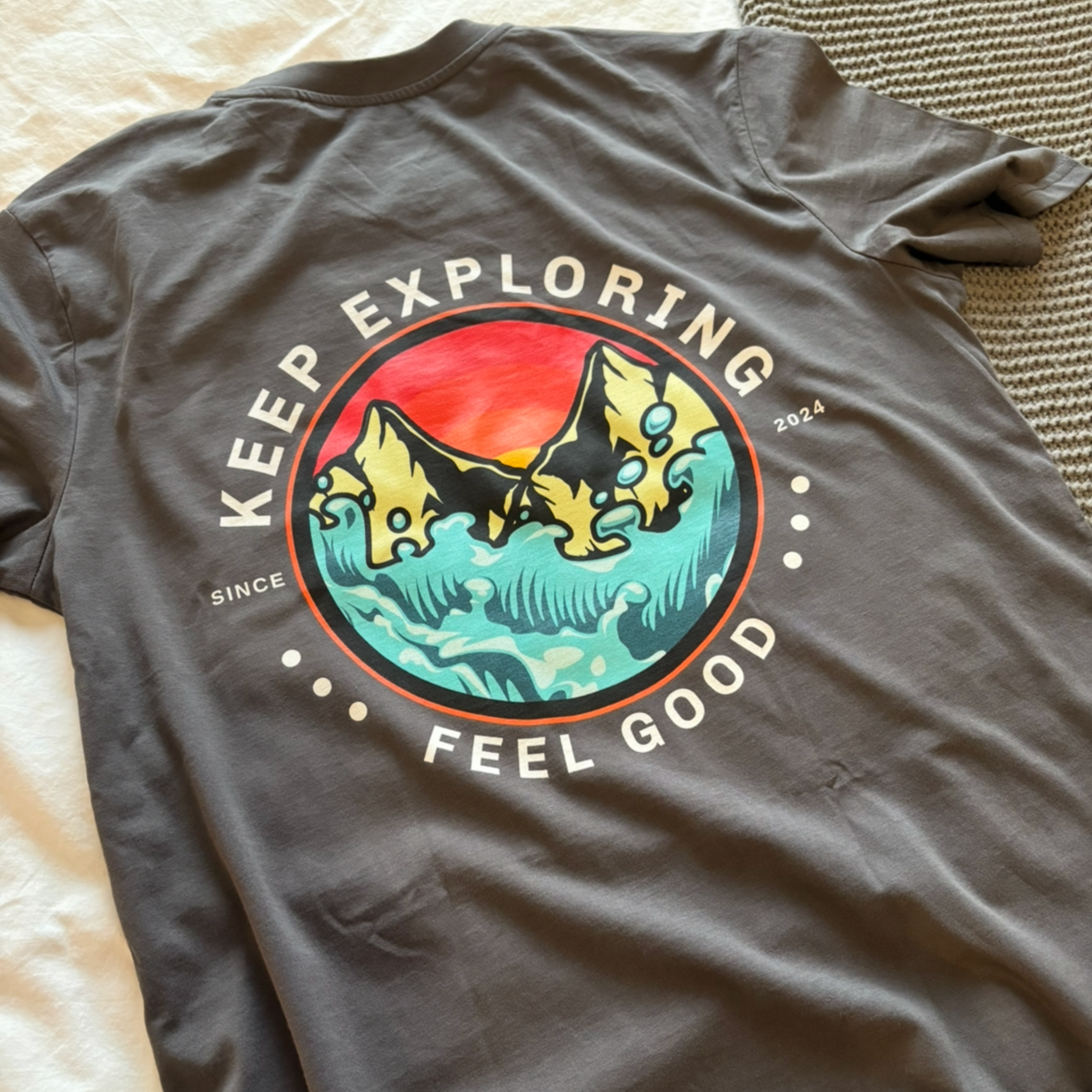 Keep Exploring T-Shirt | Unisex T-shirt | Retro Graphic | 100% Organic Cotton