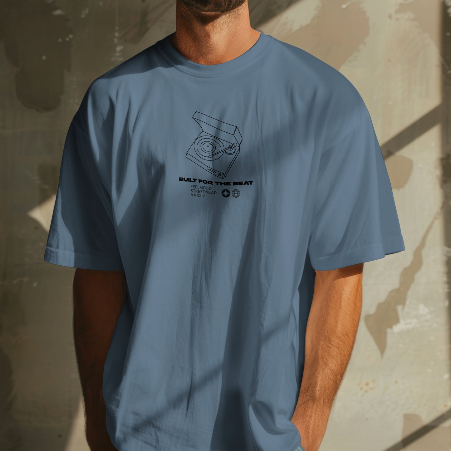 If It's Sweet Hit Repeat - Oversized Organic Cotton Graphic T-shirt