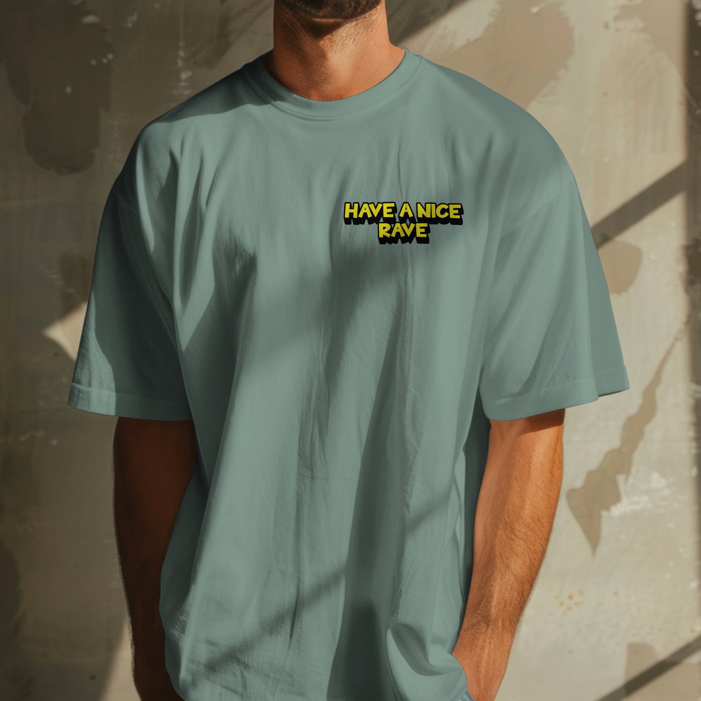 Have A Nice Rave - Oversized Organic Cotton Graphic T-shirt