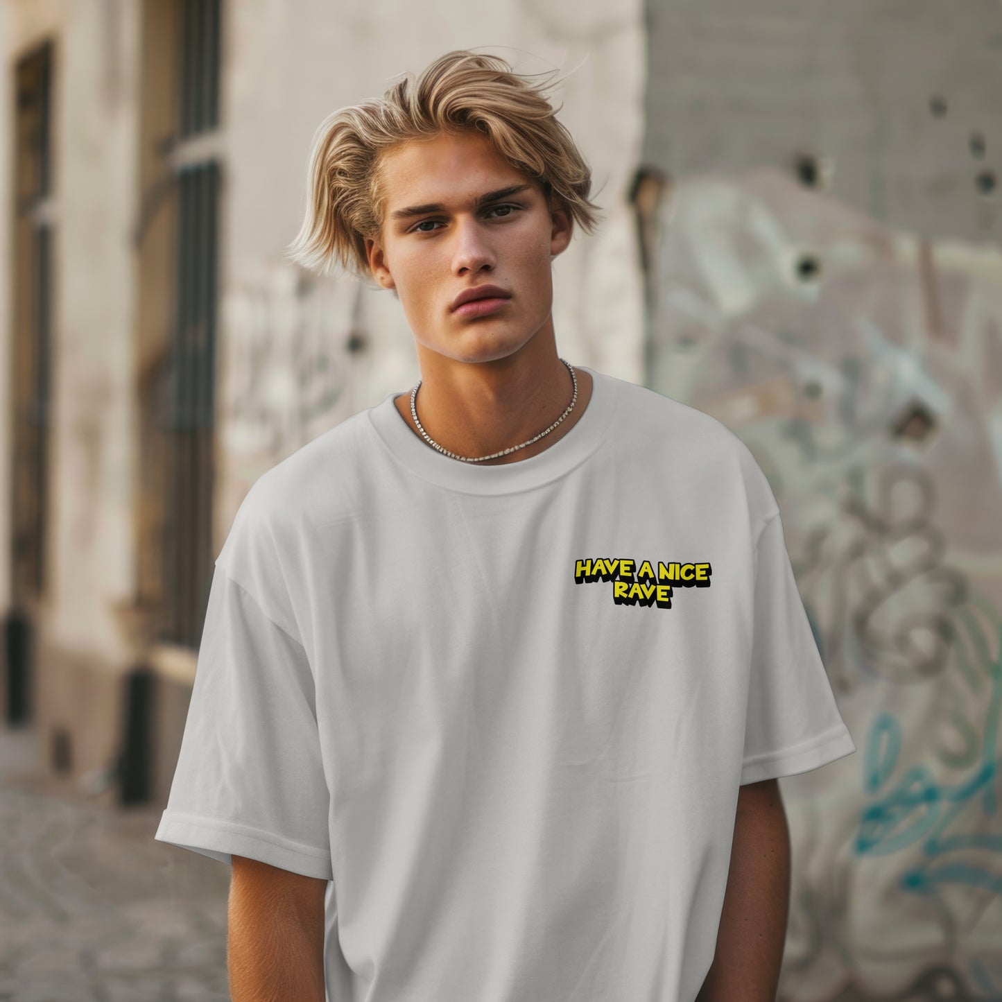 Have A Nice Rave - Oversized Organic Cotton Graphic T-shirt