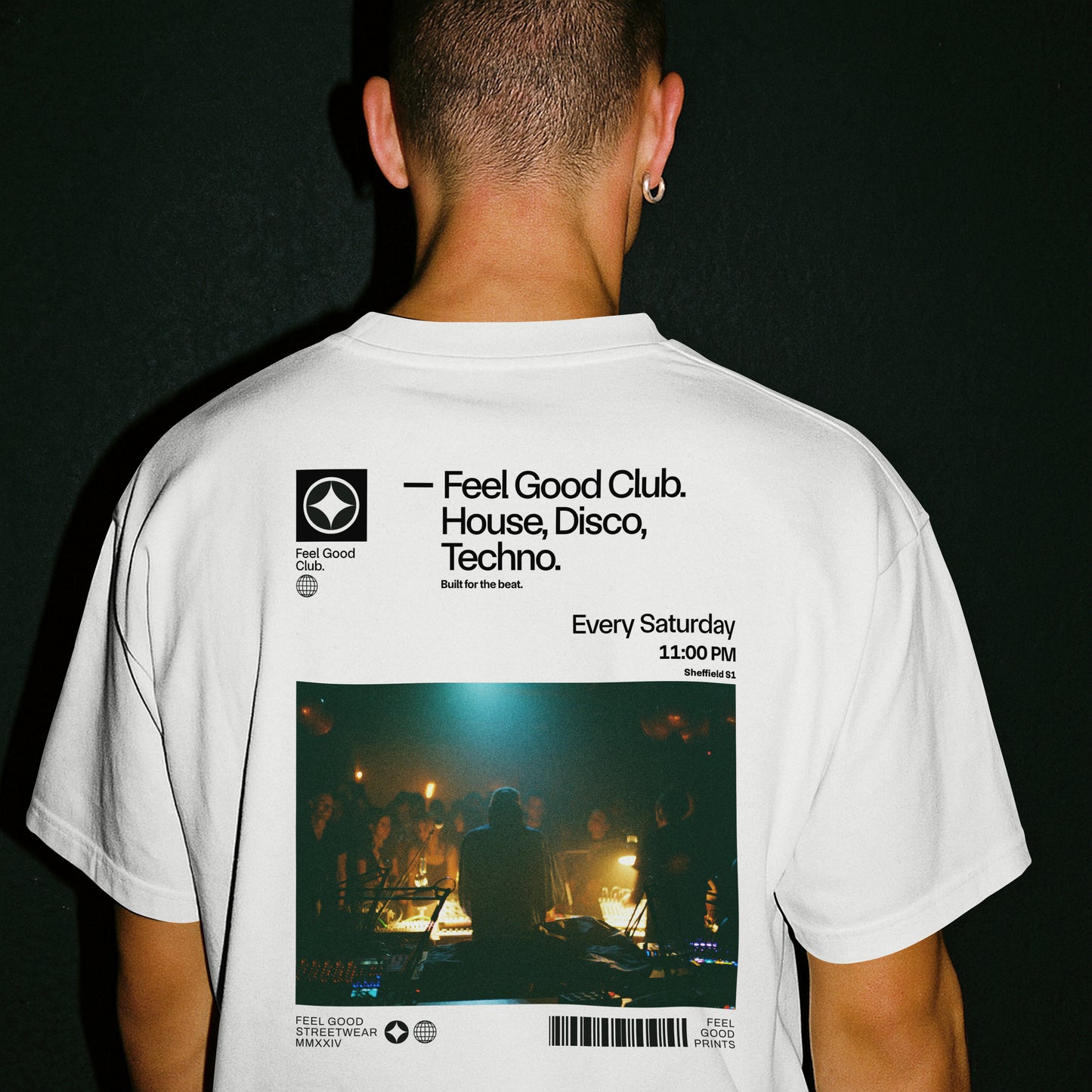 Feel Good Club - Oversized Organic Cotton Graphic T-shirt