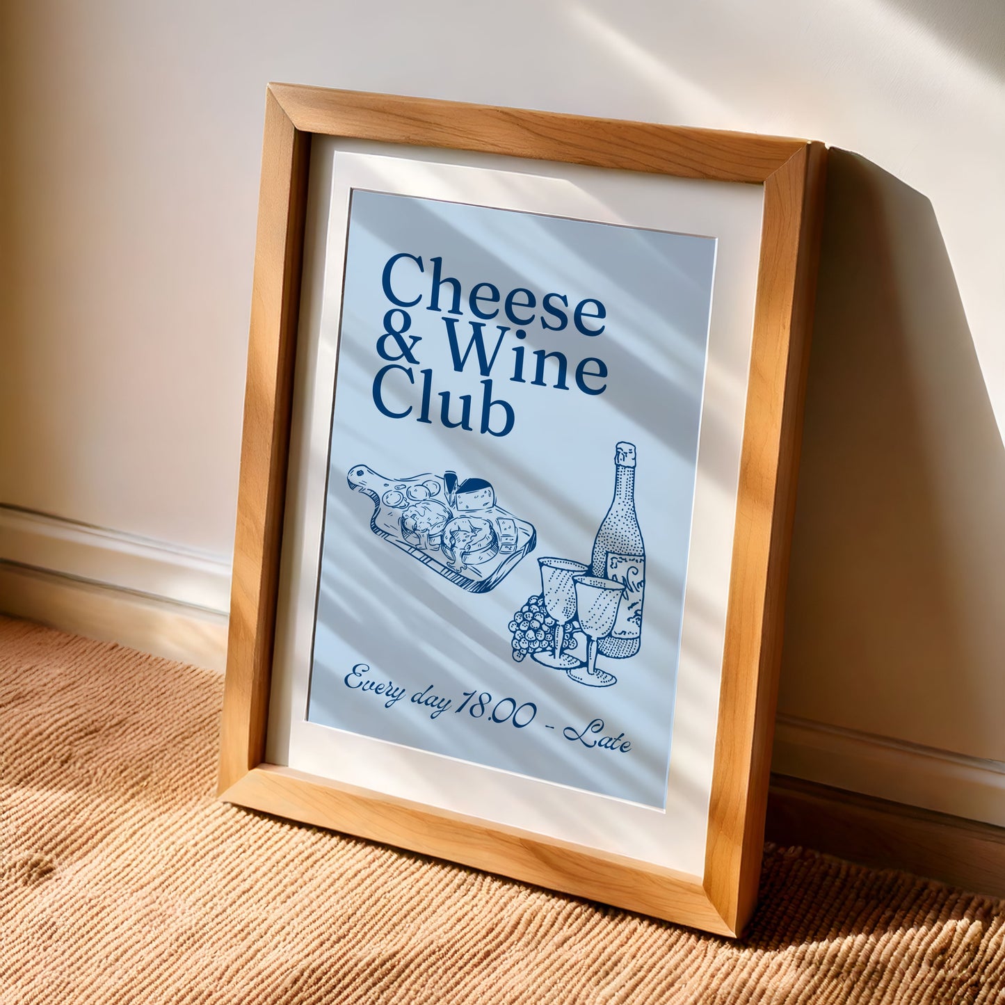 Cheese & Wine Club - Home Essential Art Poster Prints