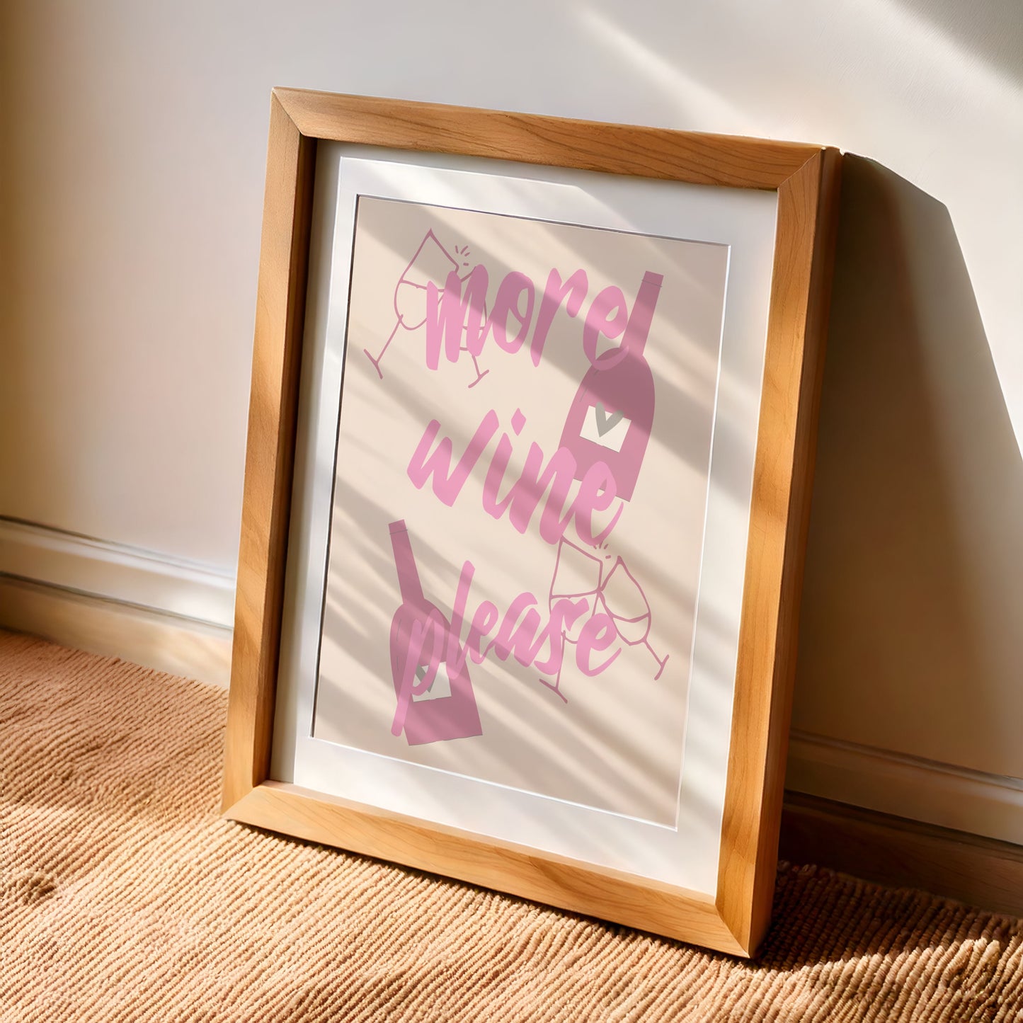 More Wine Please - Home Essential Art Poster Prints