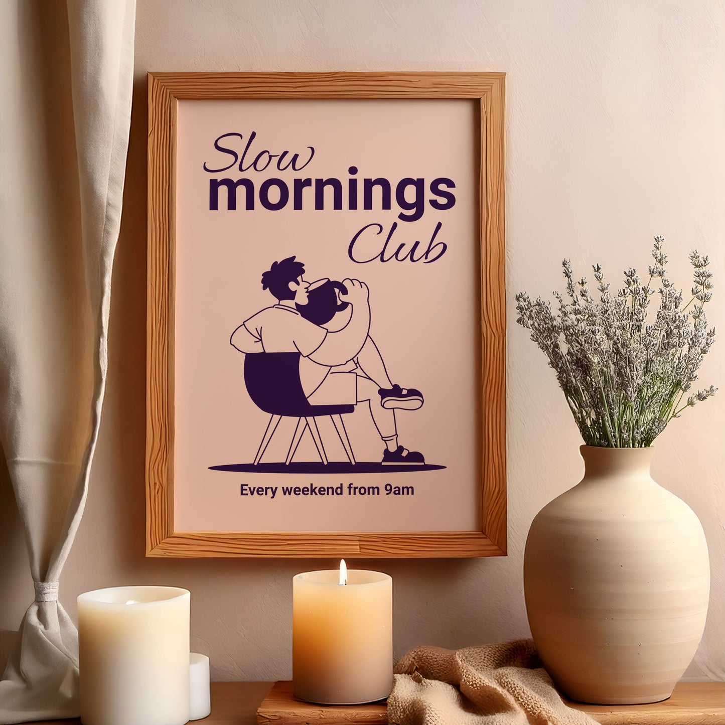 Slow Mornings Club - Home Essential Art Poster Prints