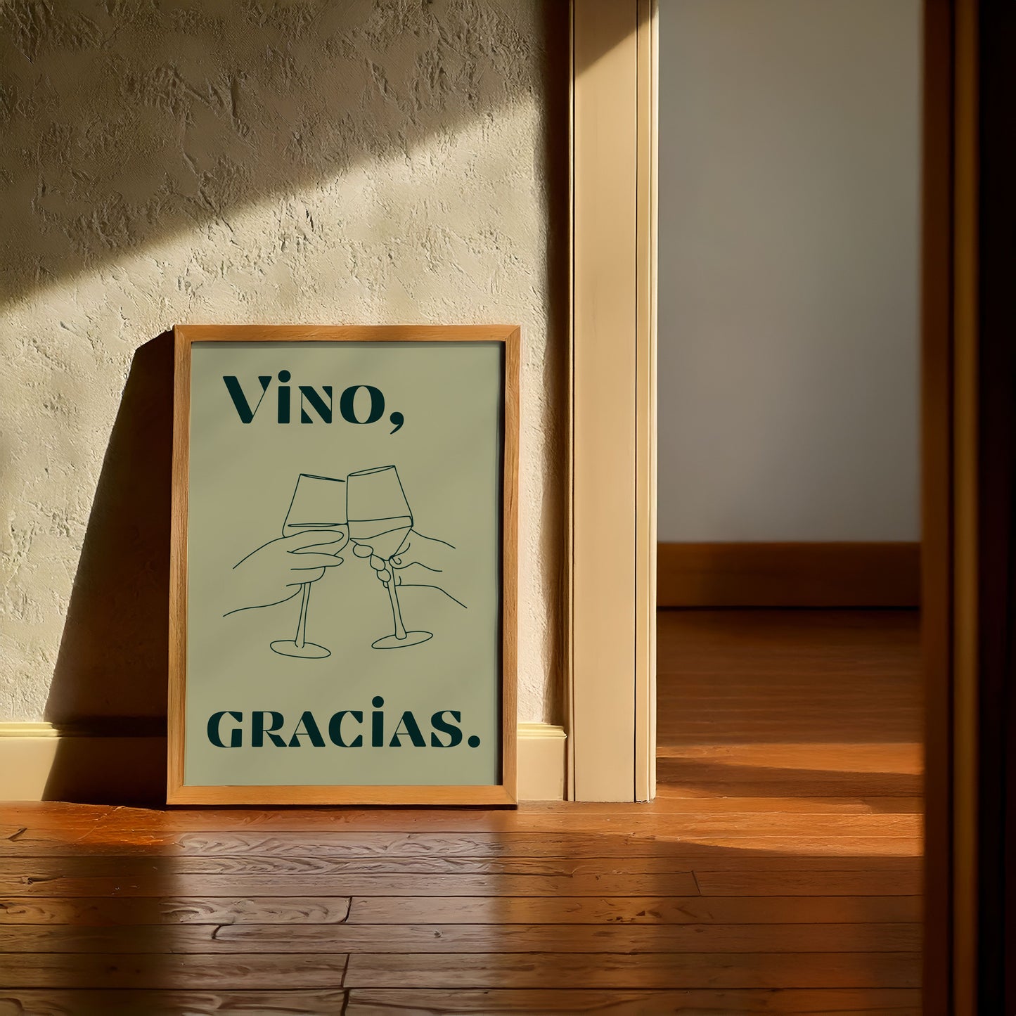 Vino Gracias - Spanish Inspired Art Poster Prints