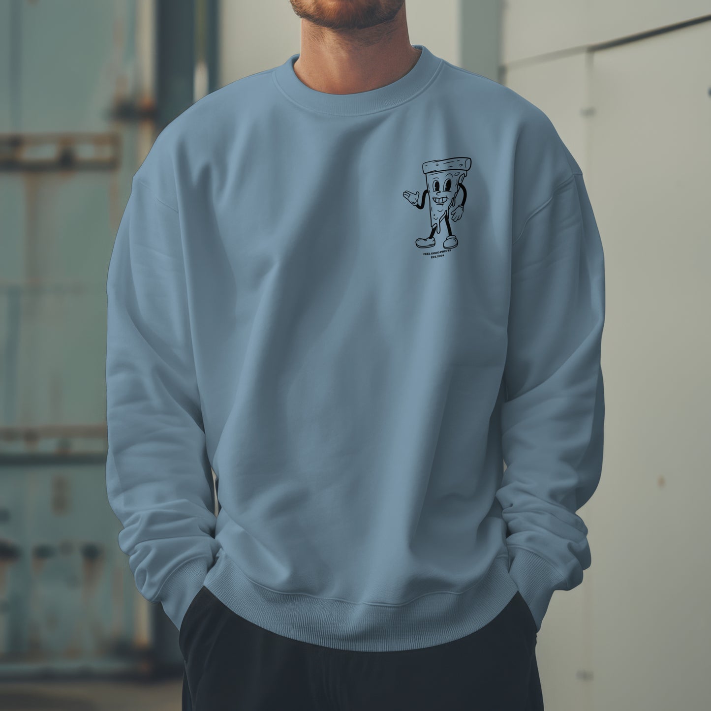 Have A Slice Day Unisex Sweatshirt Black