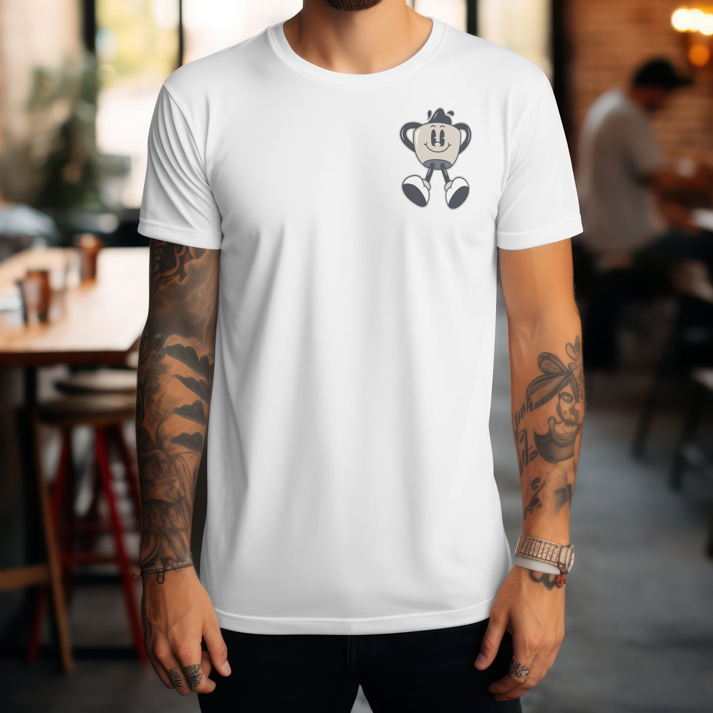 Coffee T Shirt More Espresso Less Depresso | Unisex T-shirt | Retro Graphic | 100% Organic Cotton
