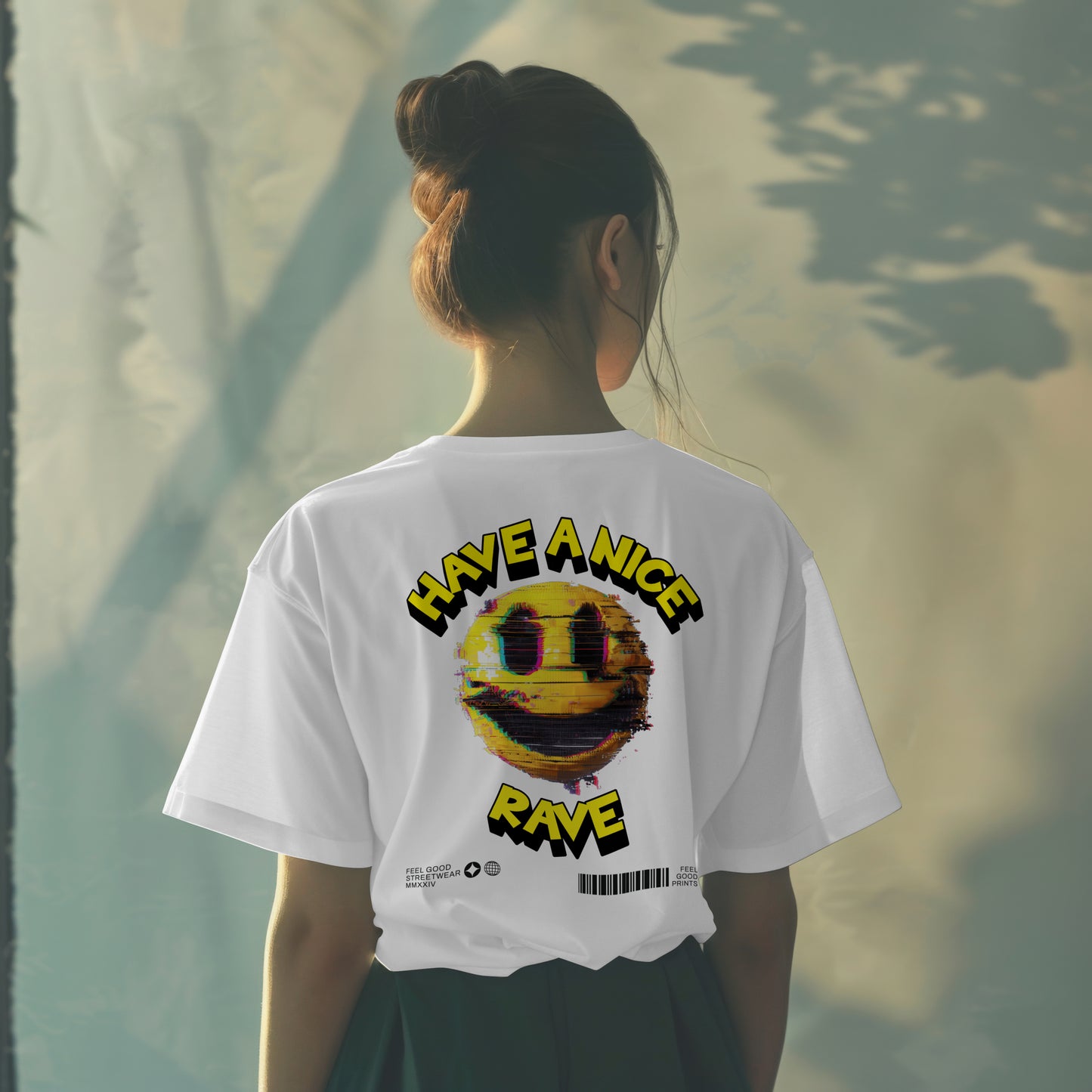 Have A Nice Rave - Oversized Organic Cotton Graphic T-shirt