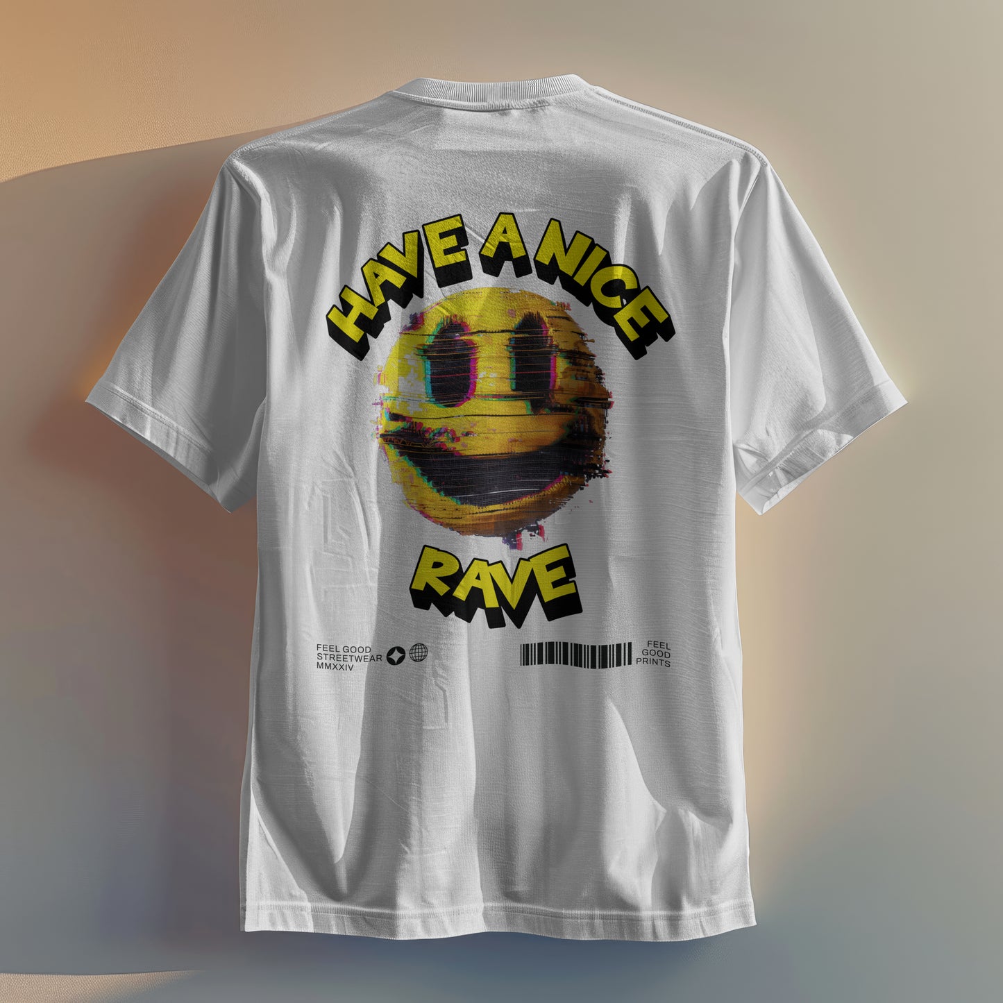 Have A Nice Rave - Oversized Organic Cotton Graphic T-shirt