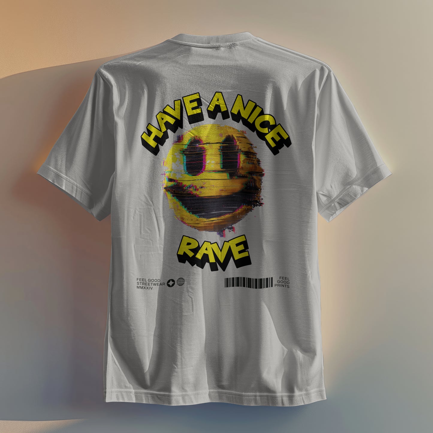 Have A Nice Rave - Oversized Organic Cotton Graphic T-shirt