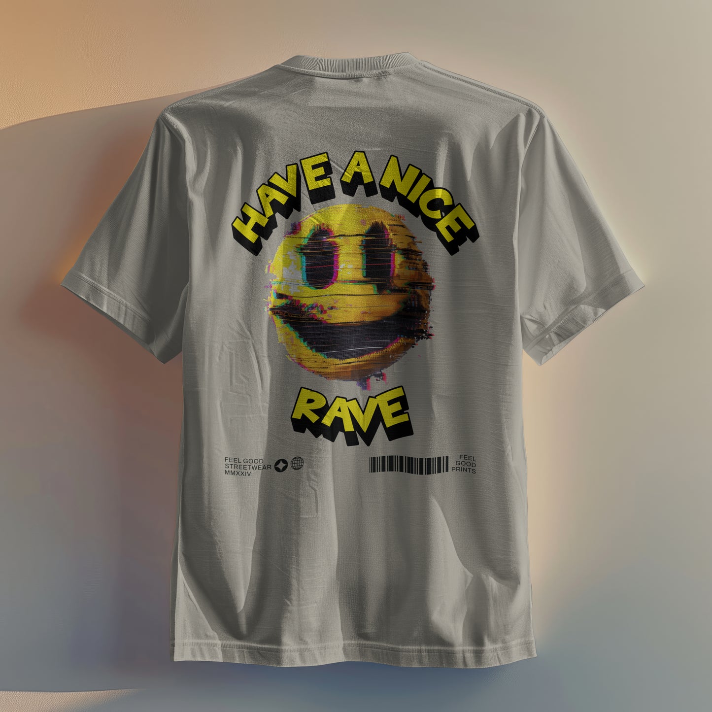 Have A Nice Rave - Oversized Organic Cotton Graphic T-shirt