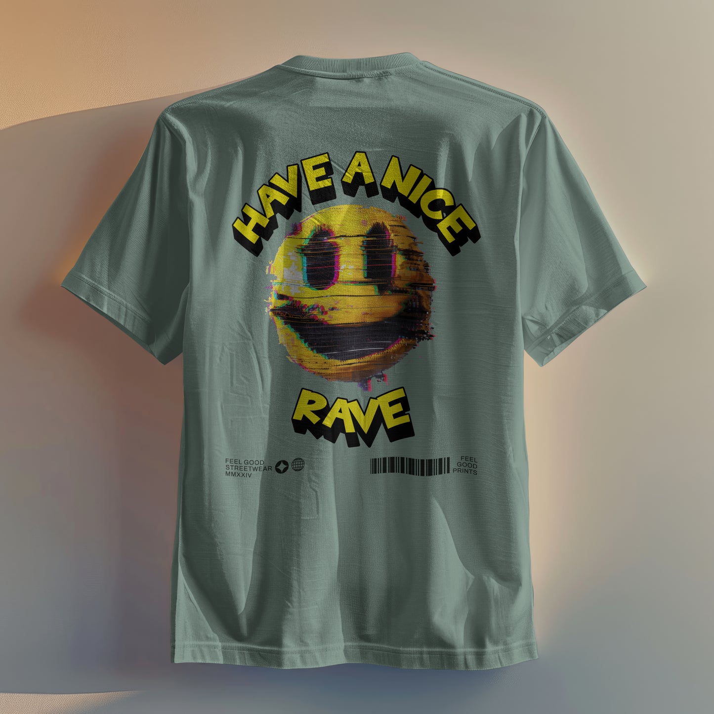 Have A Nice Rave - Oversized Organic Cotton Graphic T-shirt