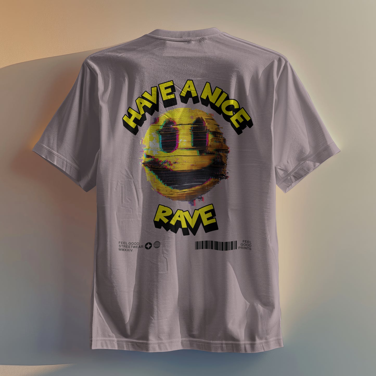 Have A Nice Rave - Oversized Organic Cotton Graphic T-shirt