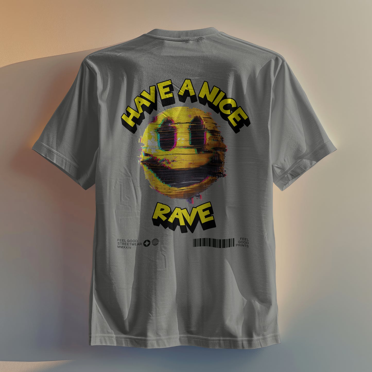 Have A Nice Rave - Oversized Organic Cotton Graphic T-shirt