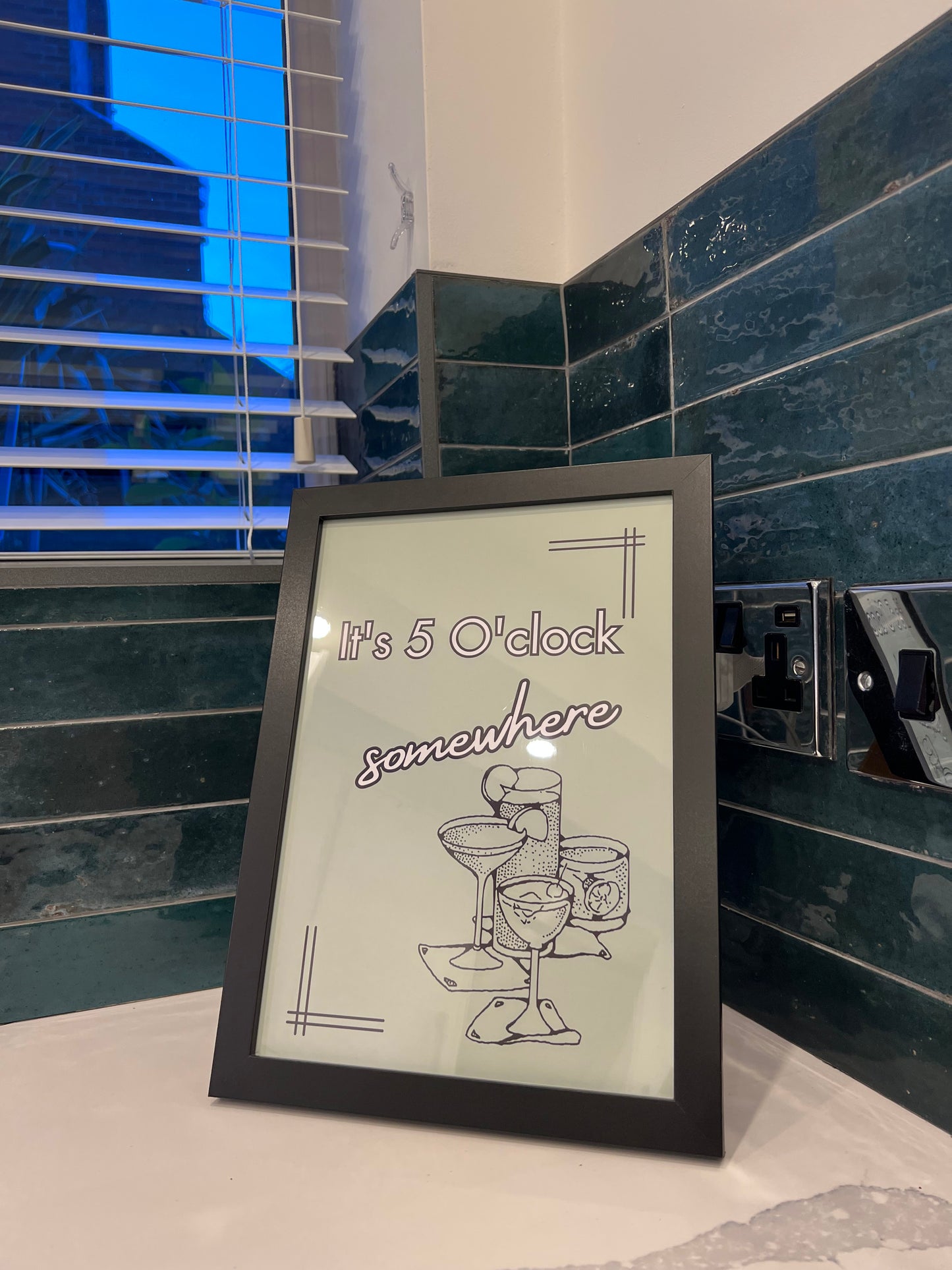 It's 5 O'Clock Somewhere - Cocktails & Drinks Art Prints