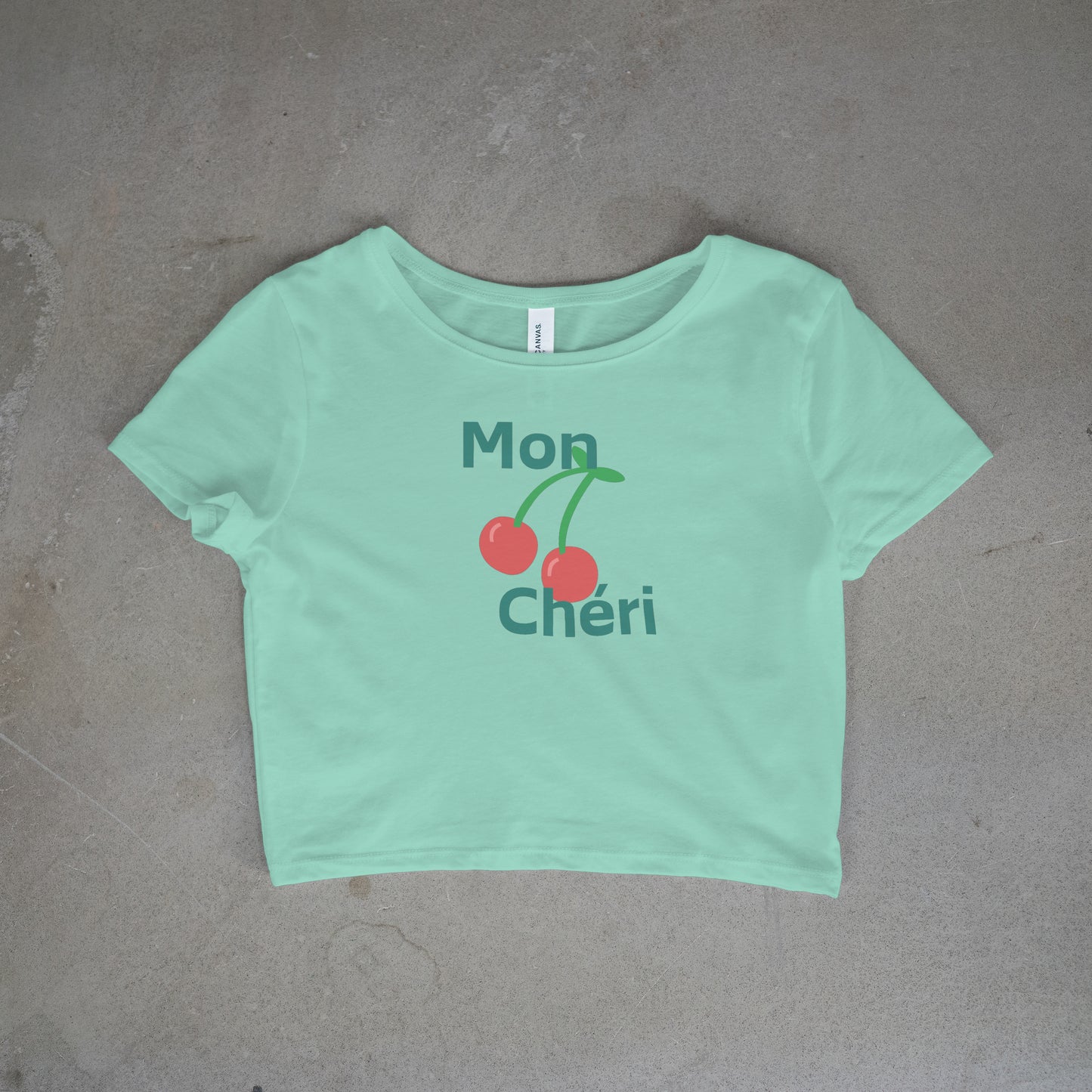 Mon Cheri Crop Top - Green