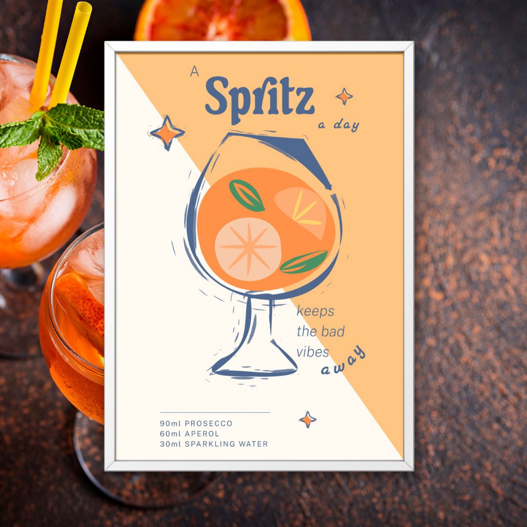 Aperol Print - Cocktails & Drinks Art Prints