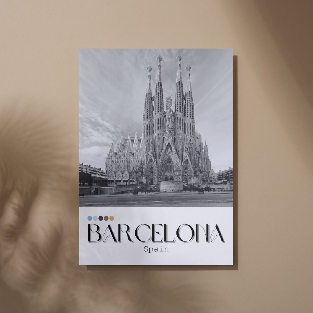Barcelona Inspired Print - Travel Inspired Art Poster Prints