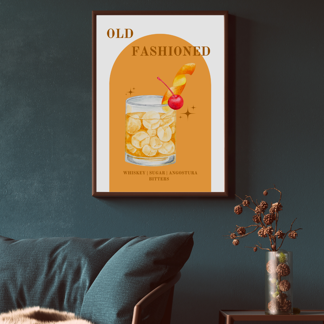 Old Fashioned - Cocktails & Drinks Art Prints