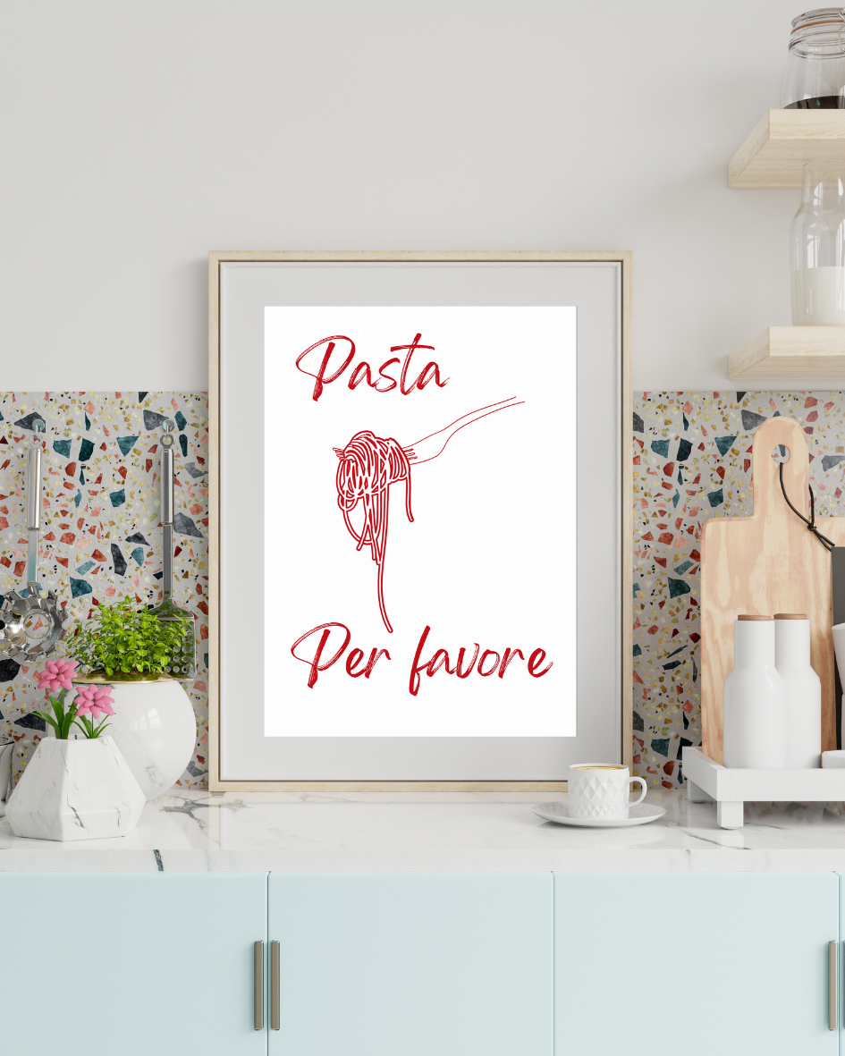 Pasta per favore - Italian Inspired Art Poster Prints